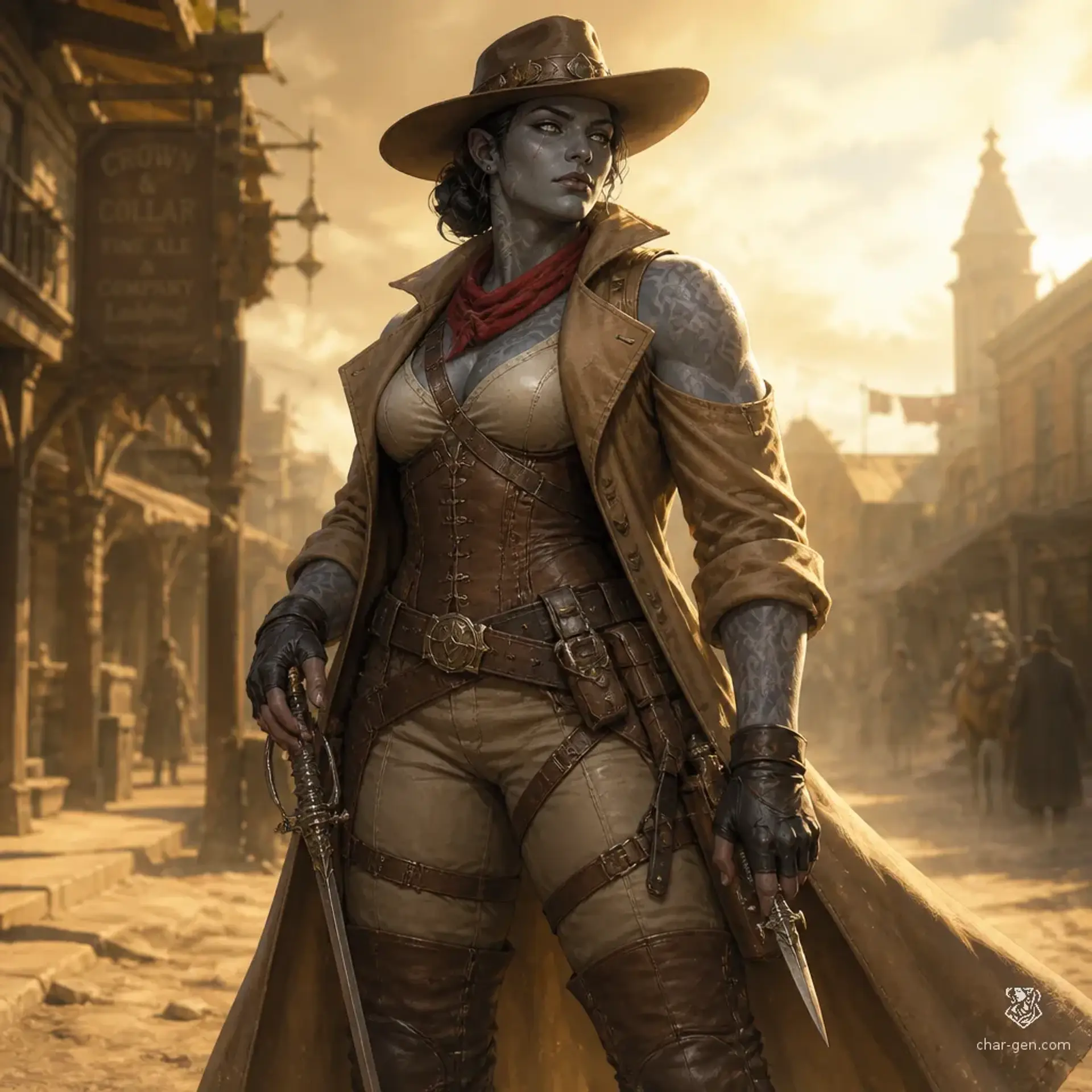 Kezsik Galtok - AI-generated fantasy Character