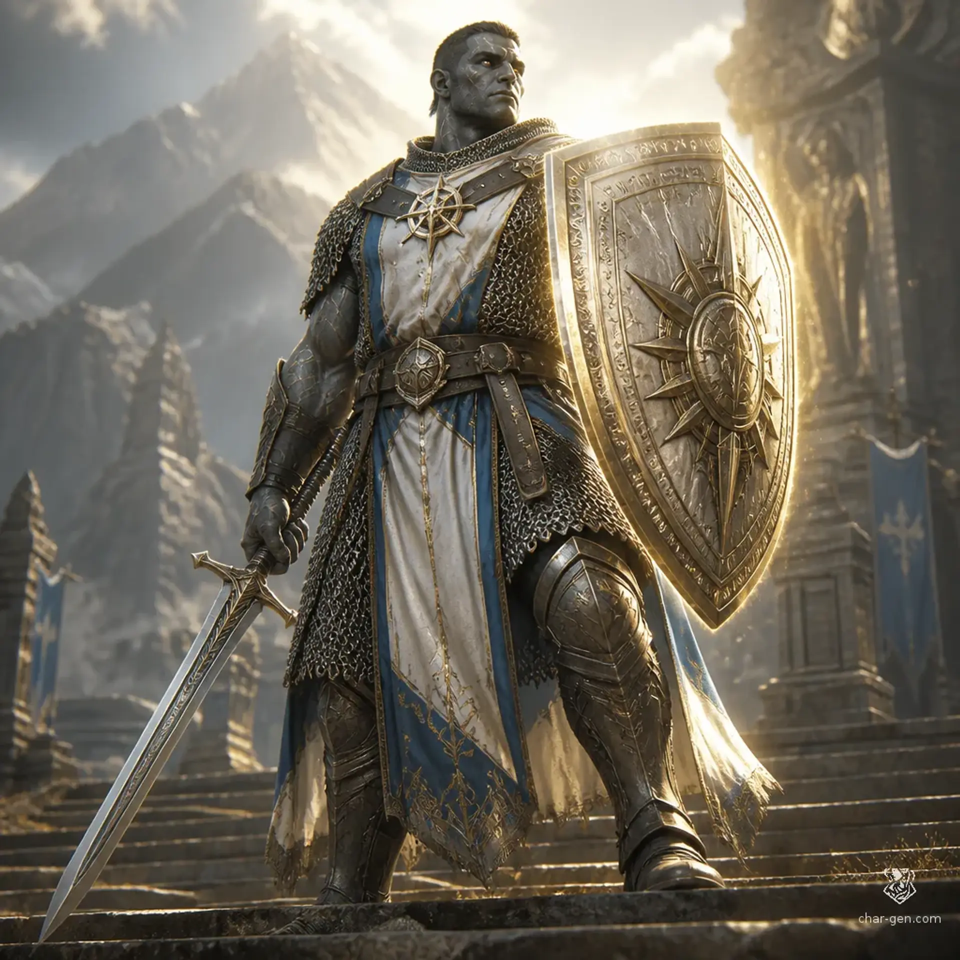 Kael Stoneward - AI-generated fantasy Character