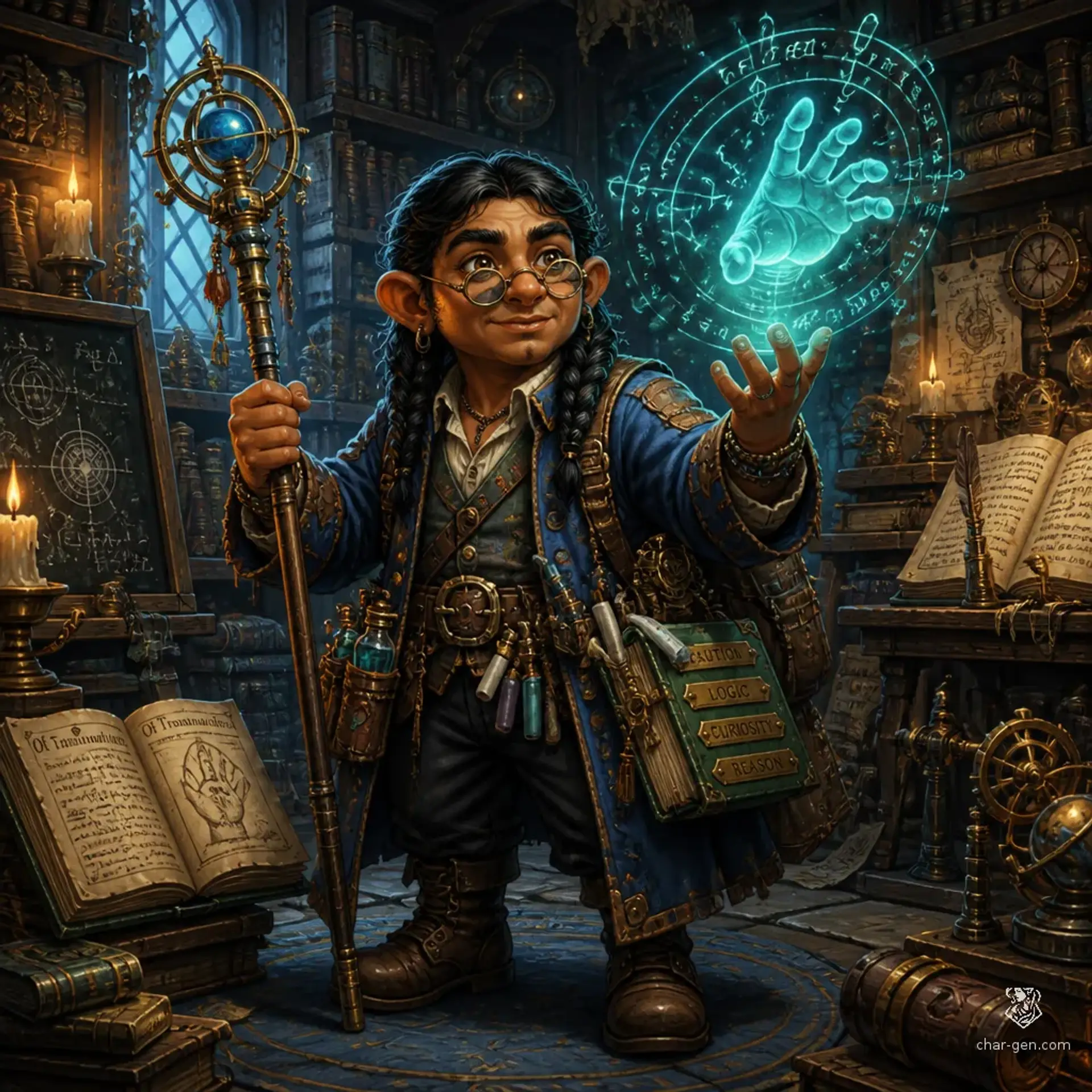 Odamir Vezseni - AI-generated fantasy Character