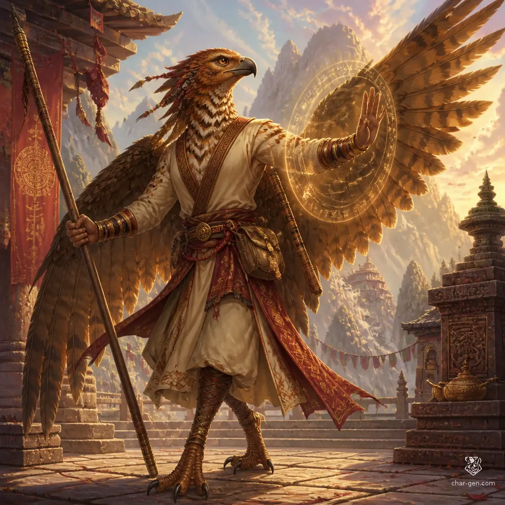Infinitum - AI-generated fantasy Character