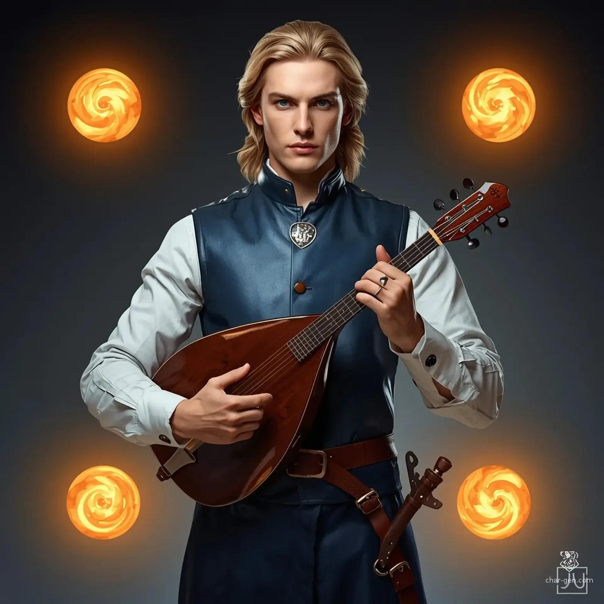 Dominic Brightstar - AI-generated fantasy Character