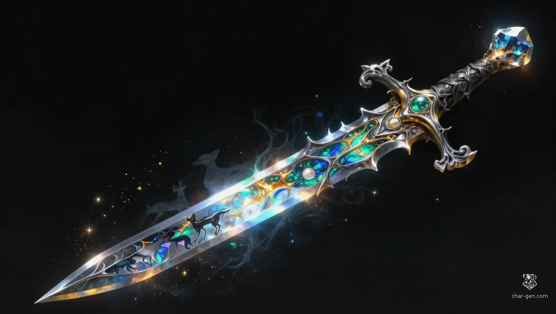 Aureate Treatyblade - AI-generated fantasy Magic Item