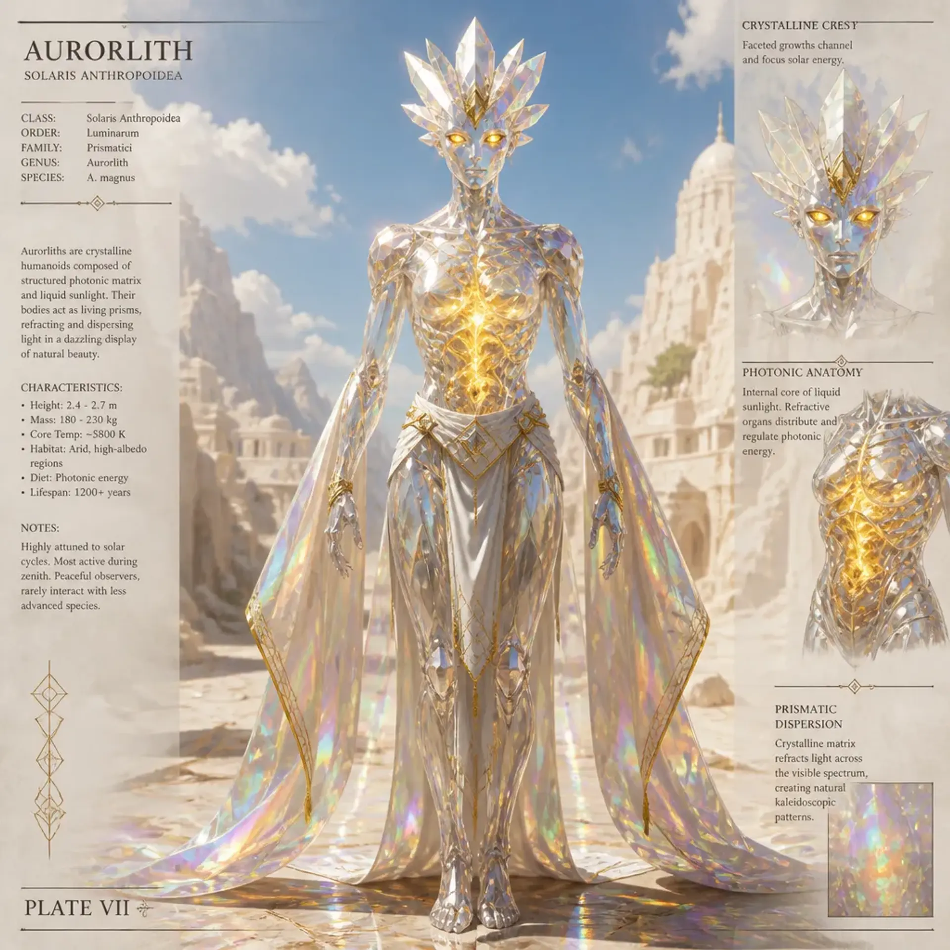 Vitrinix - AI-generated fantasy Species