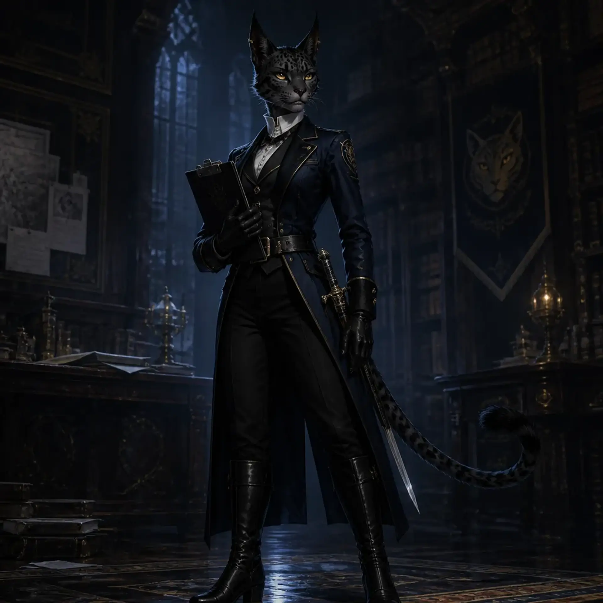 Inquisitor Paroka - AI-generated fantasy Character