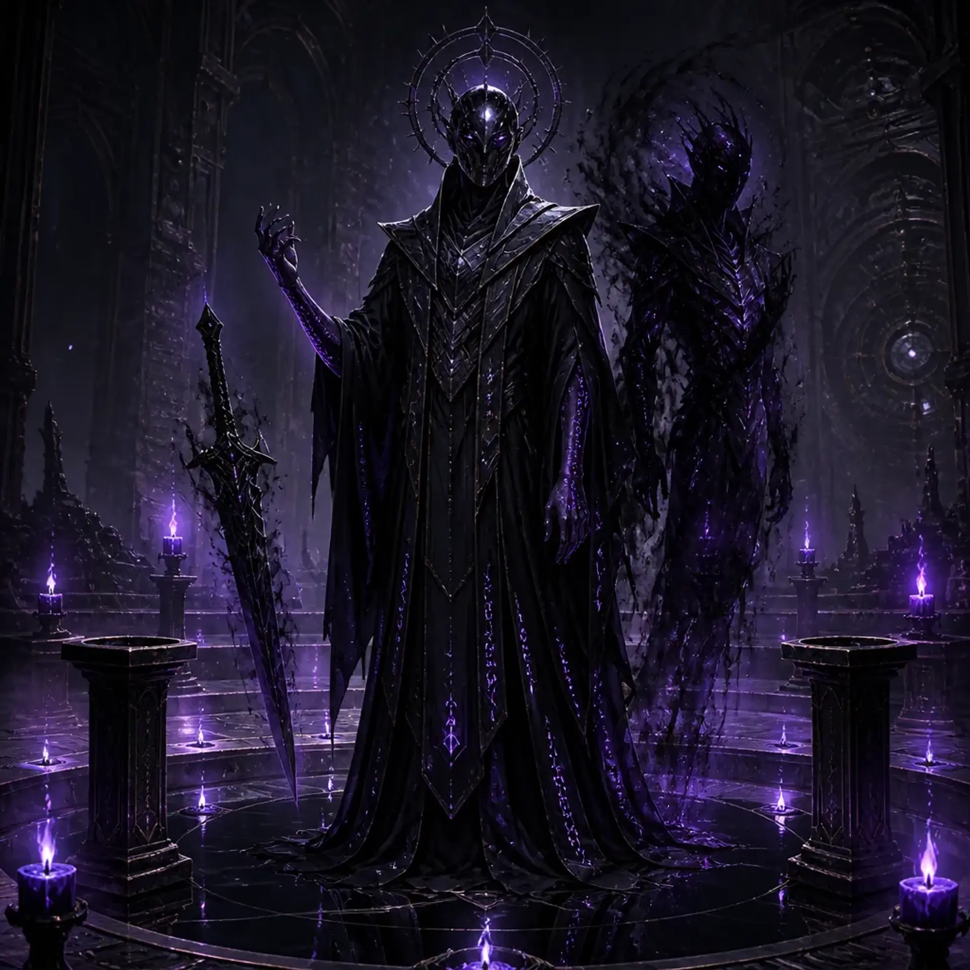 Obsidian Tribunal Shadow Adepts - AI-generated fantasy Monster