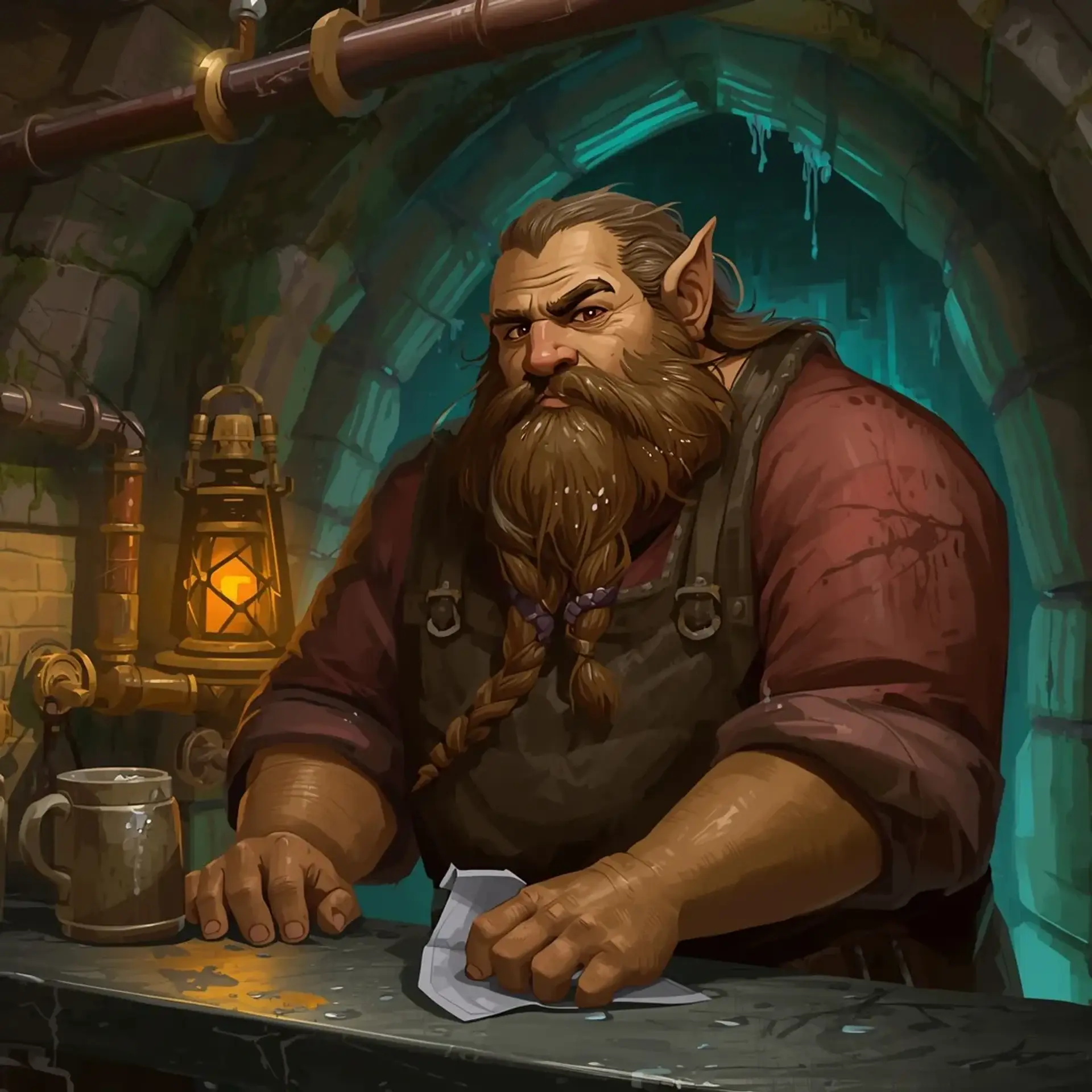 The Soaking Cask - AI-generated fantasy Tavern