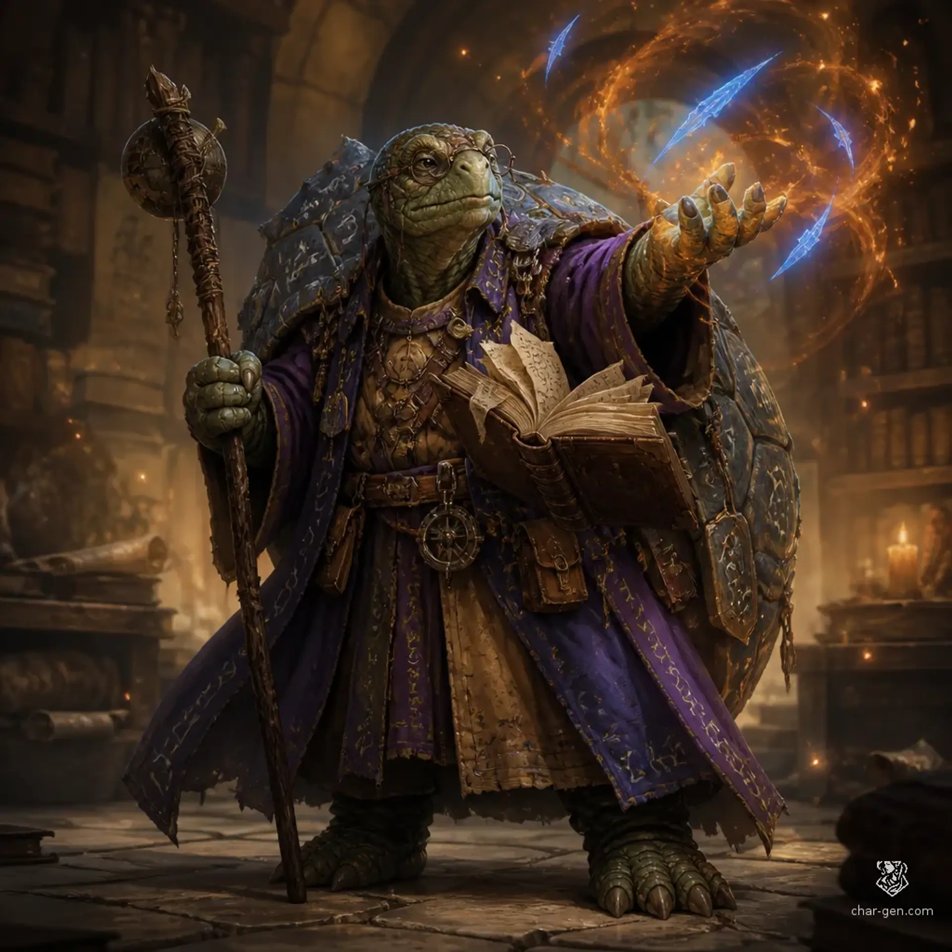 Goffle the wise - AI-generated fantasy Character