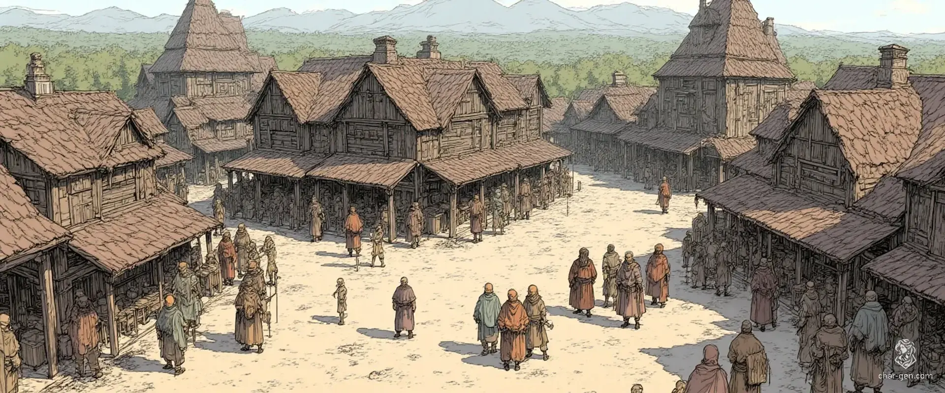 Tarncross - AI-generated fantasy Settlement