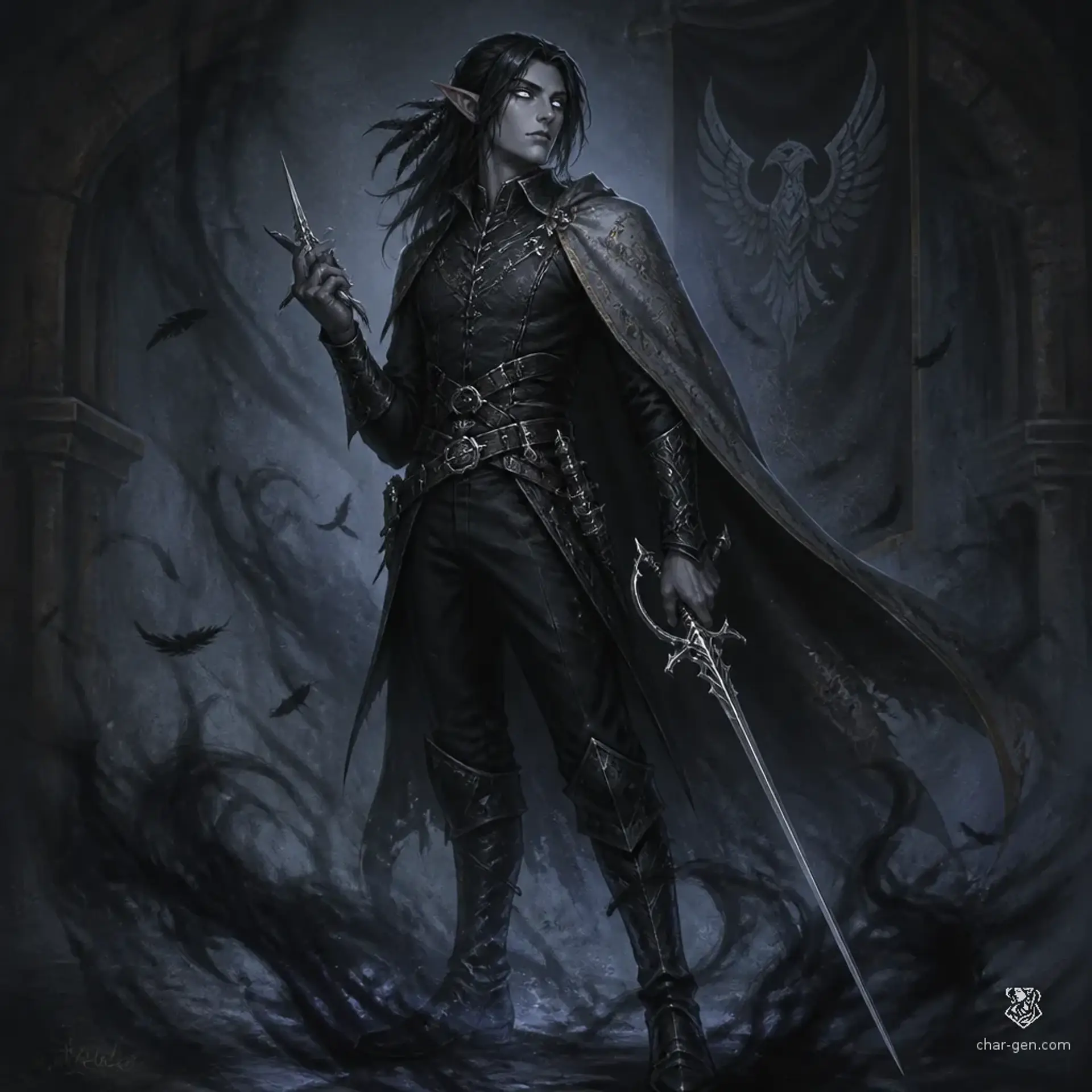 Veyrin Thul - AI-generated fantasy Character