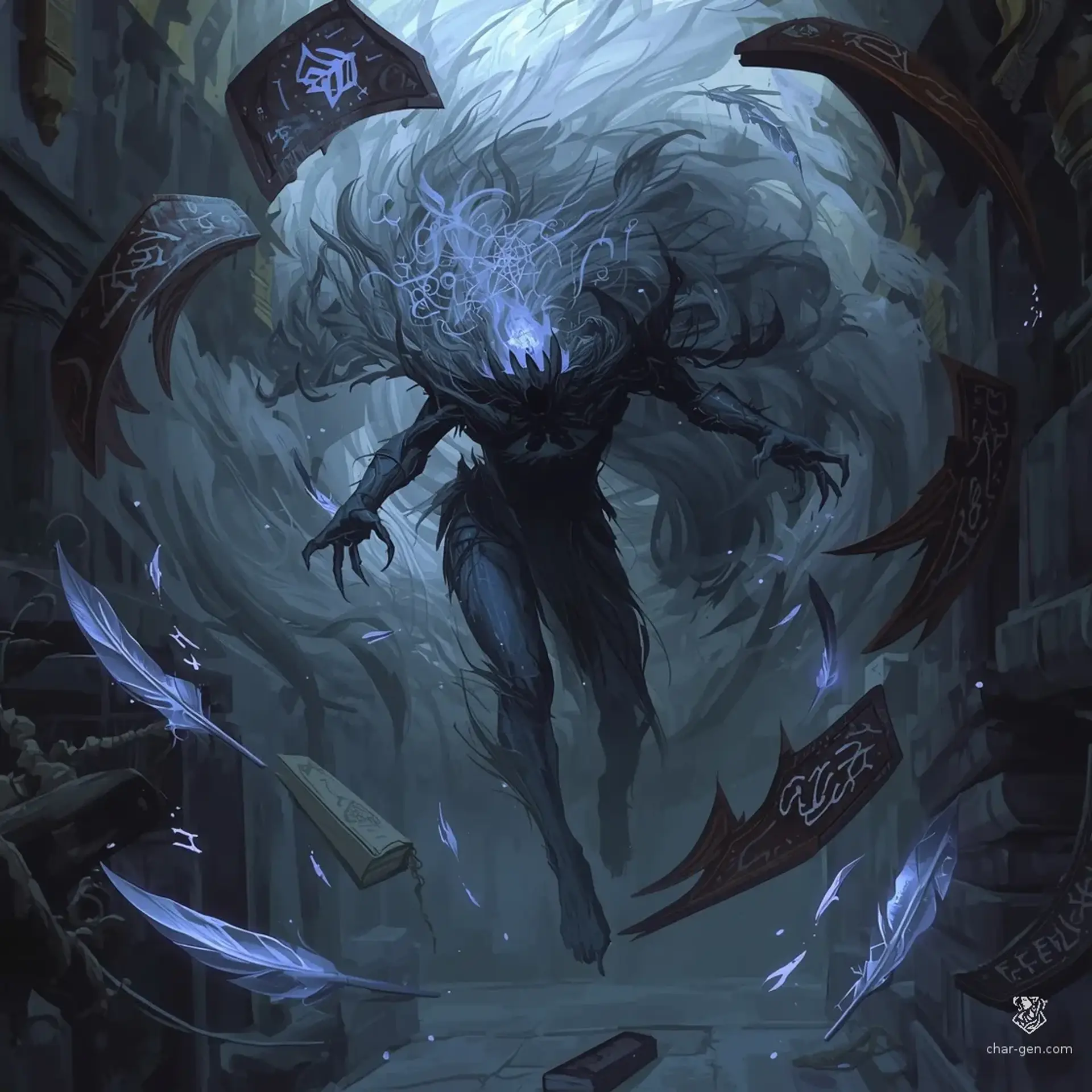Allip of Ancient Secrets | Fantasy Monster Generated by CharGen