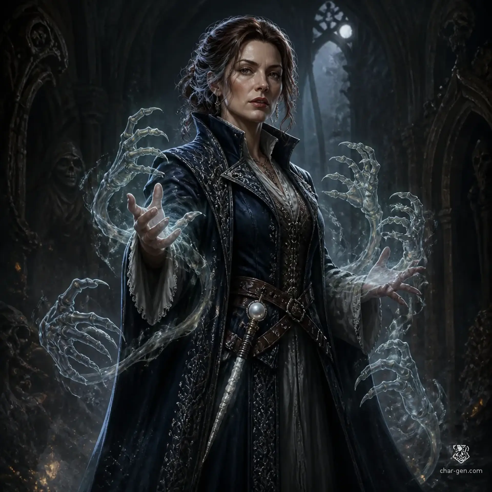 Marcelline Qazbek - AI-generated fantasy Character