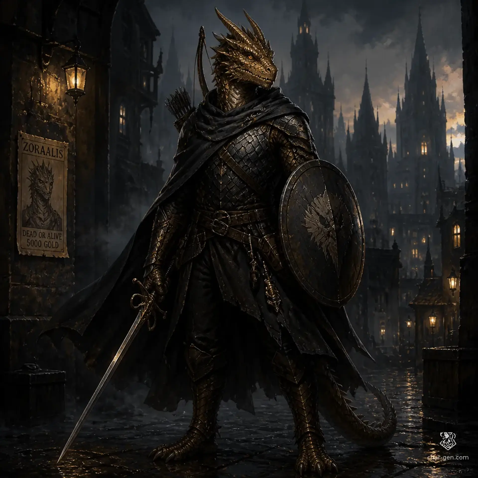 Fang - AI-generated fantasy Character