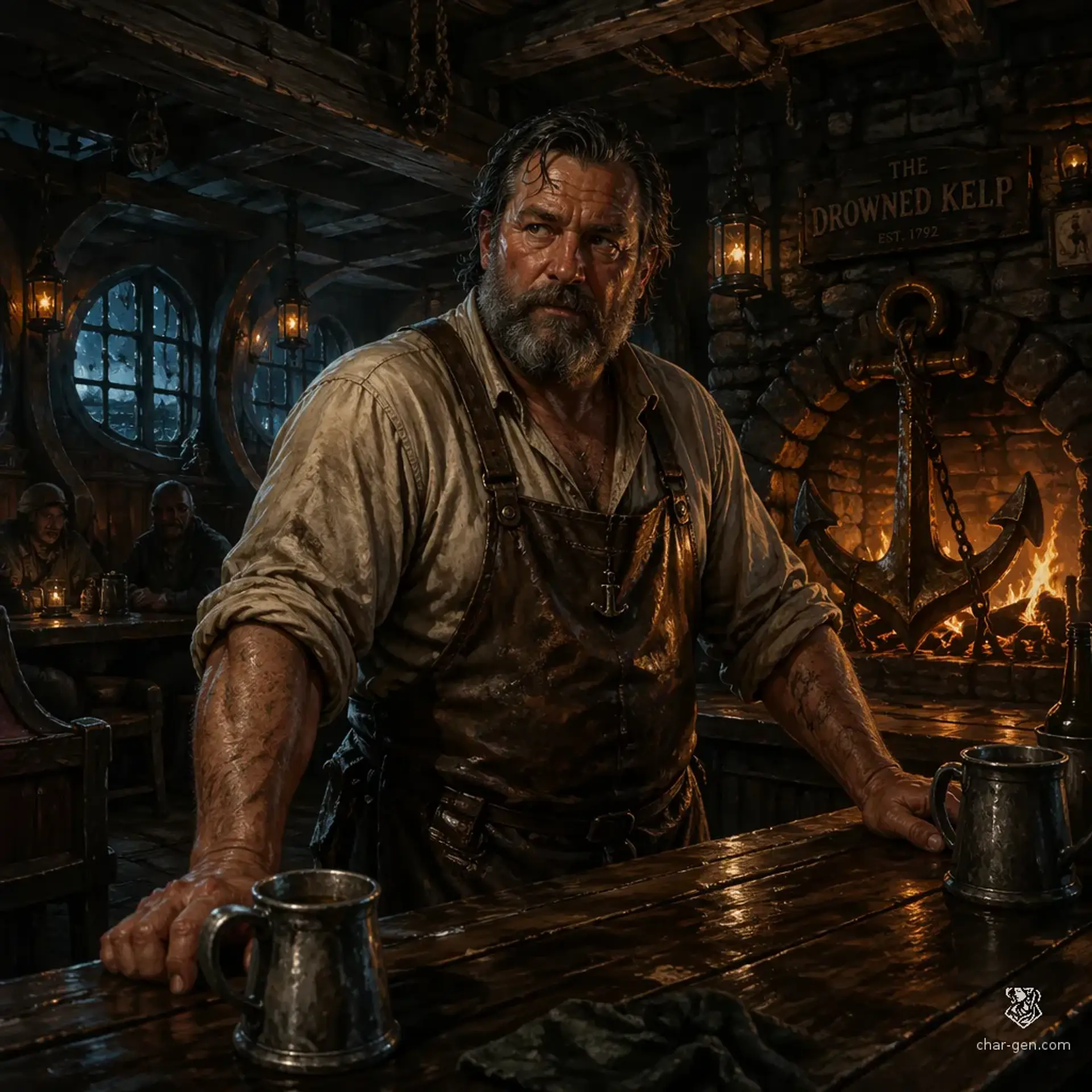 The Salted Keg - AI-generated fantasy Tavern