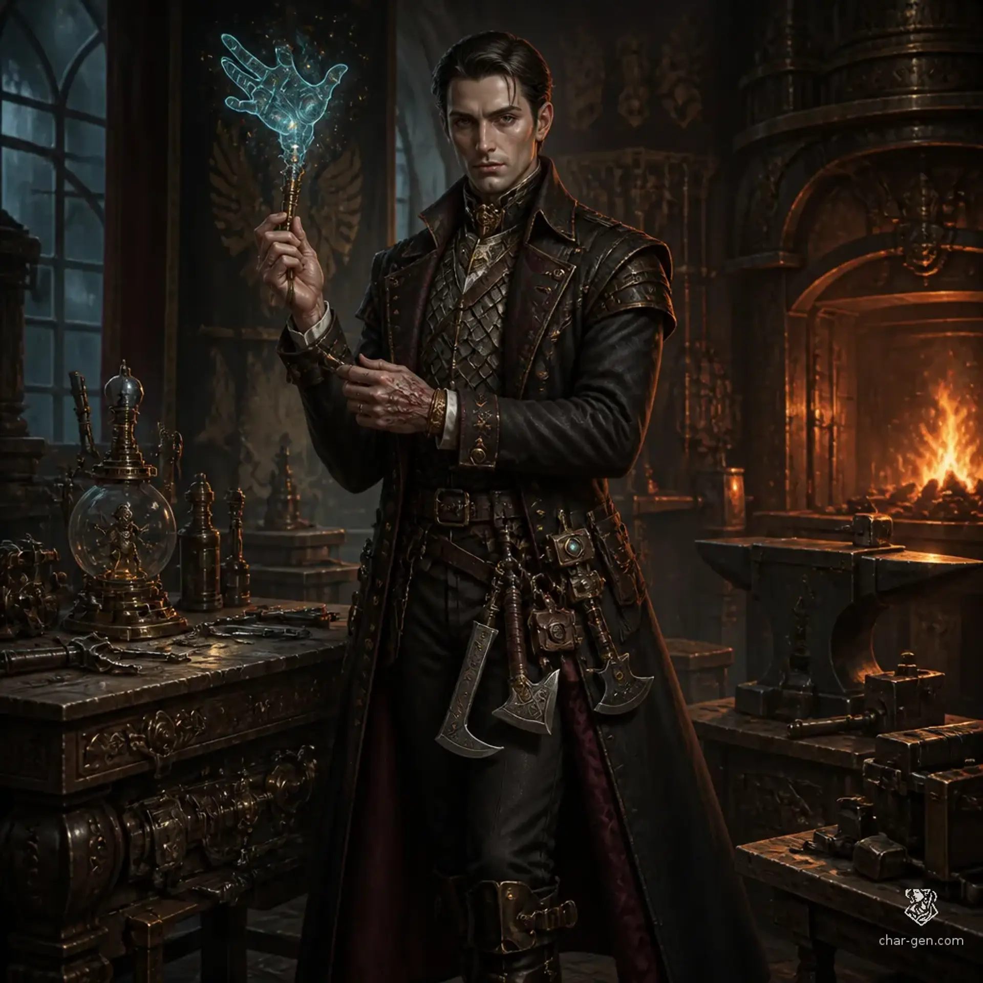Odran Aketz - AI-generated fantasy Character