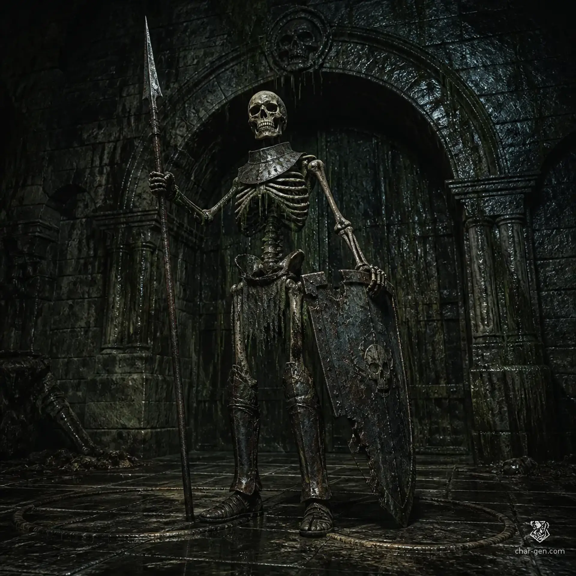 Skeleton Sentinel - AI-generated fantasy Monster