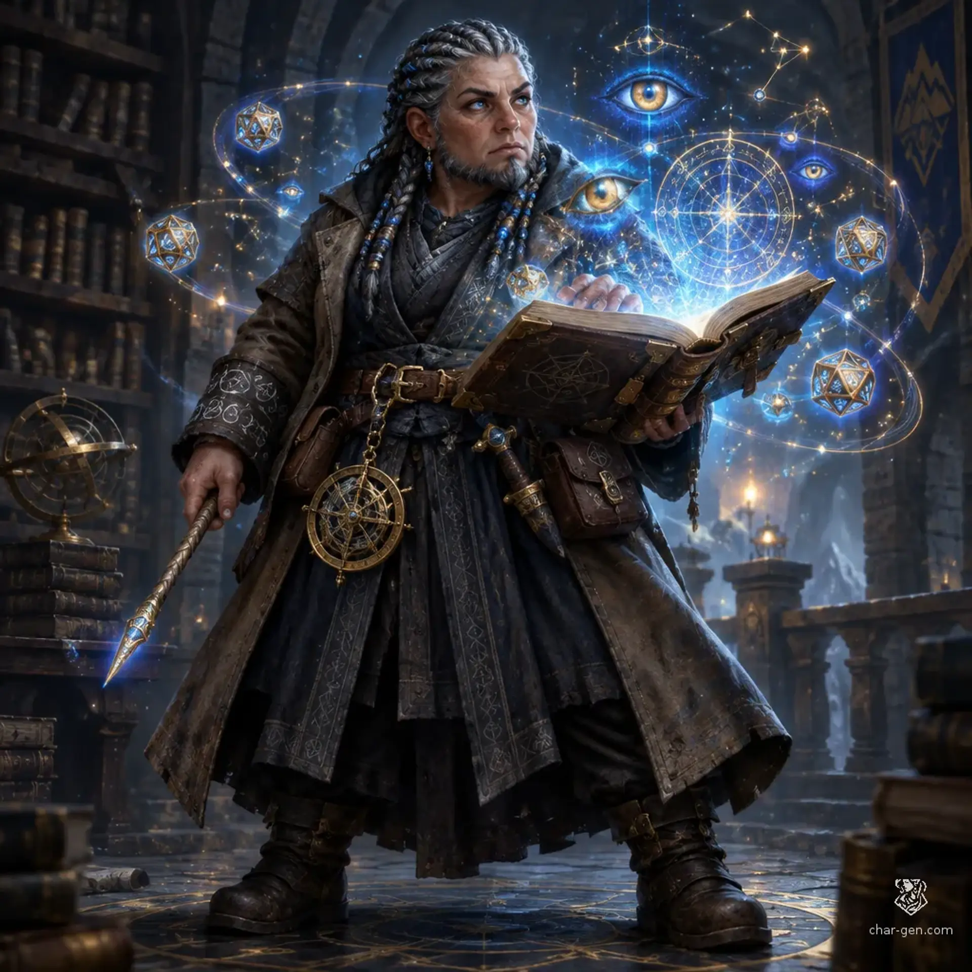 Sesha Stonewhisper - AI-generated fantasy Character