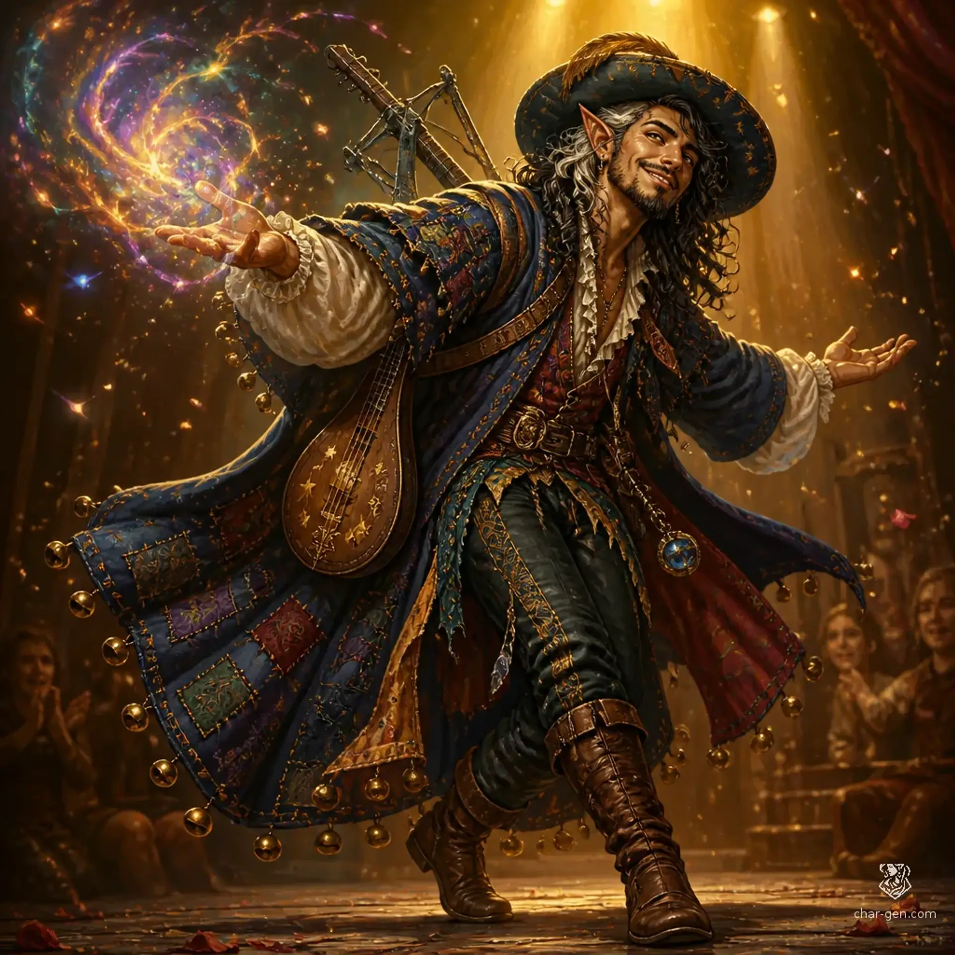 herbert the dancing sorcerer - AI-generated fantasy Character
