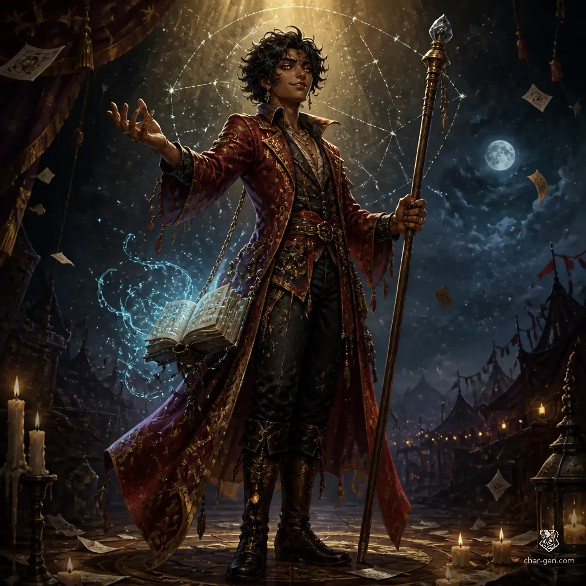 Merrin Vell - AI-generated fantasy Character