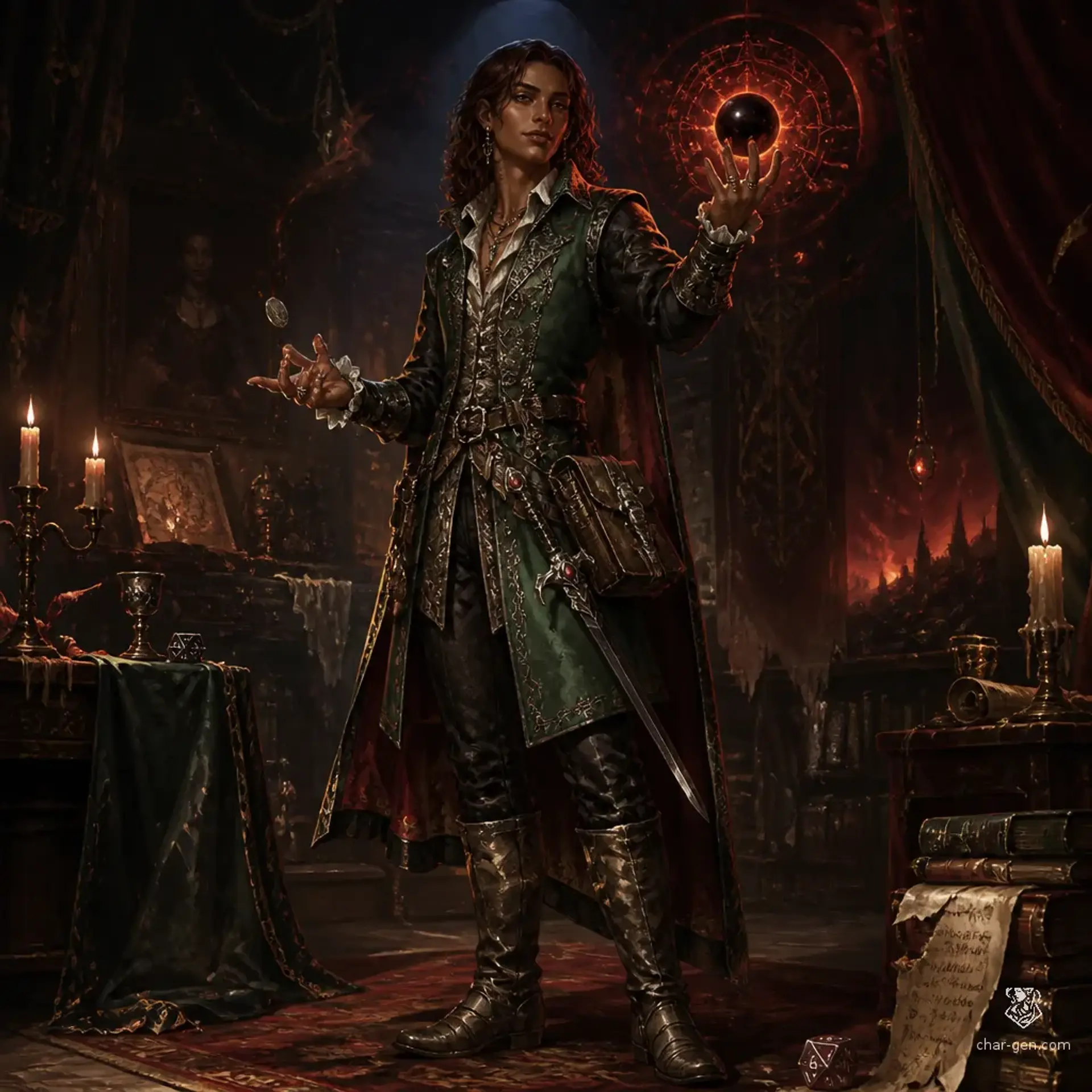 Rune Baumann - AI-generated fantasy Character