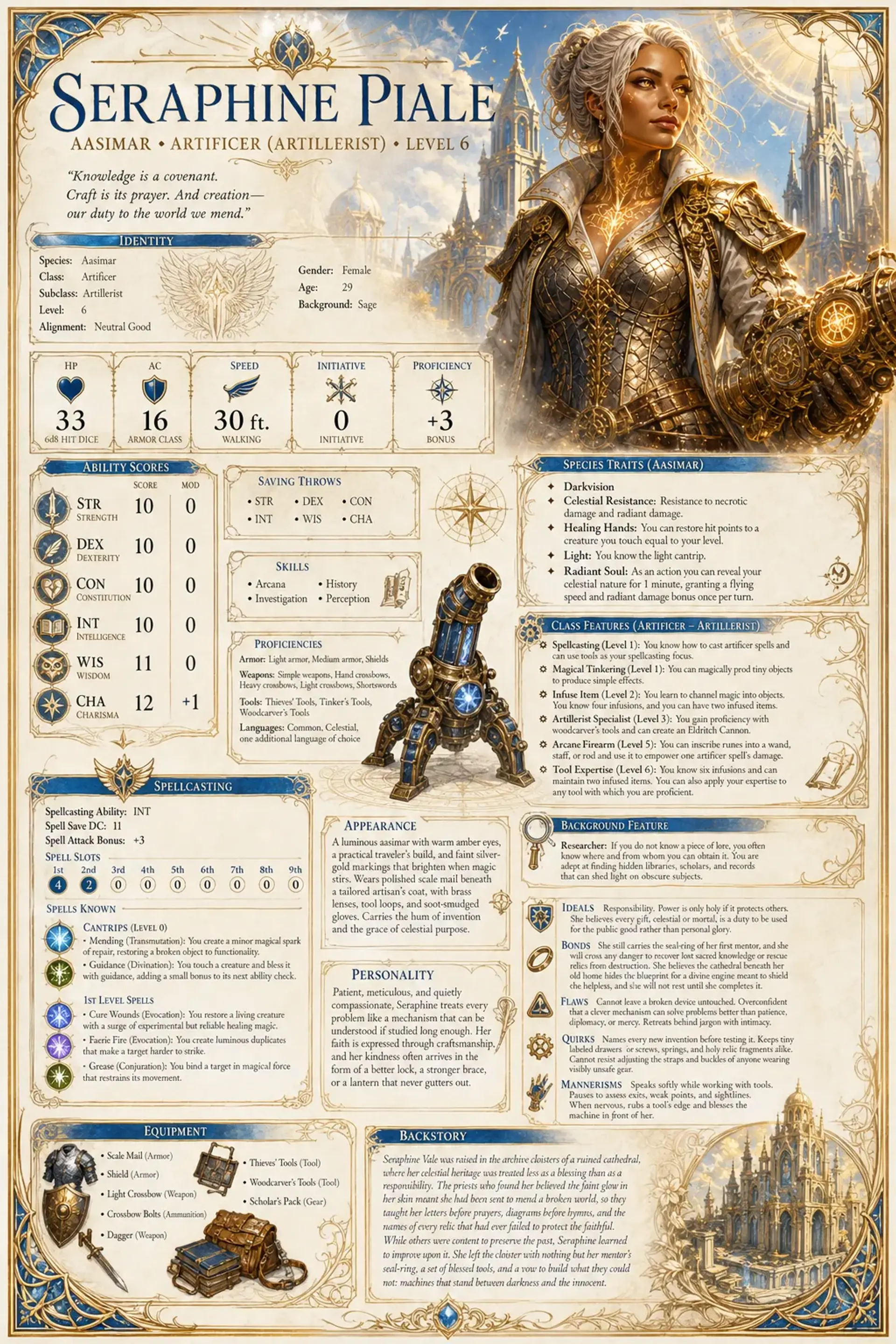 Character Sheet