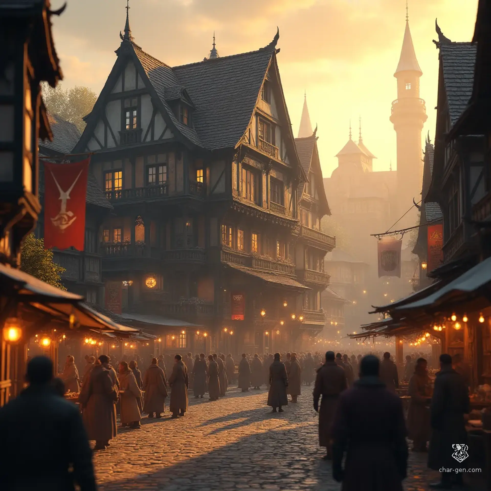 The Gilded Gauntlet - AI-generated fantasy Tavern