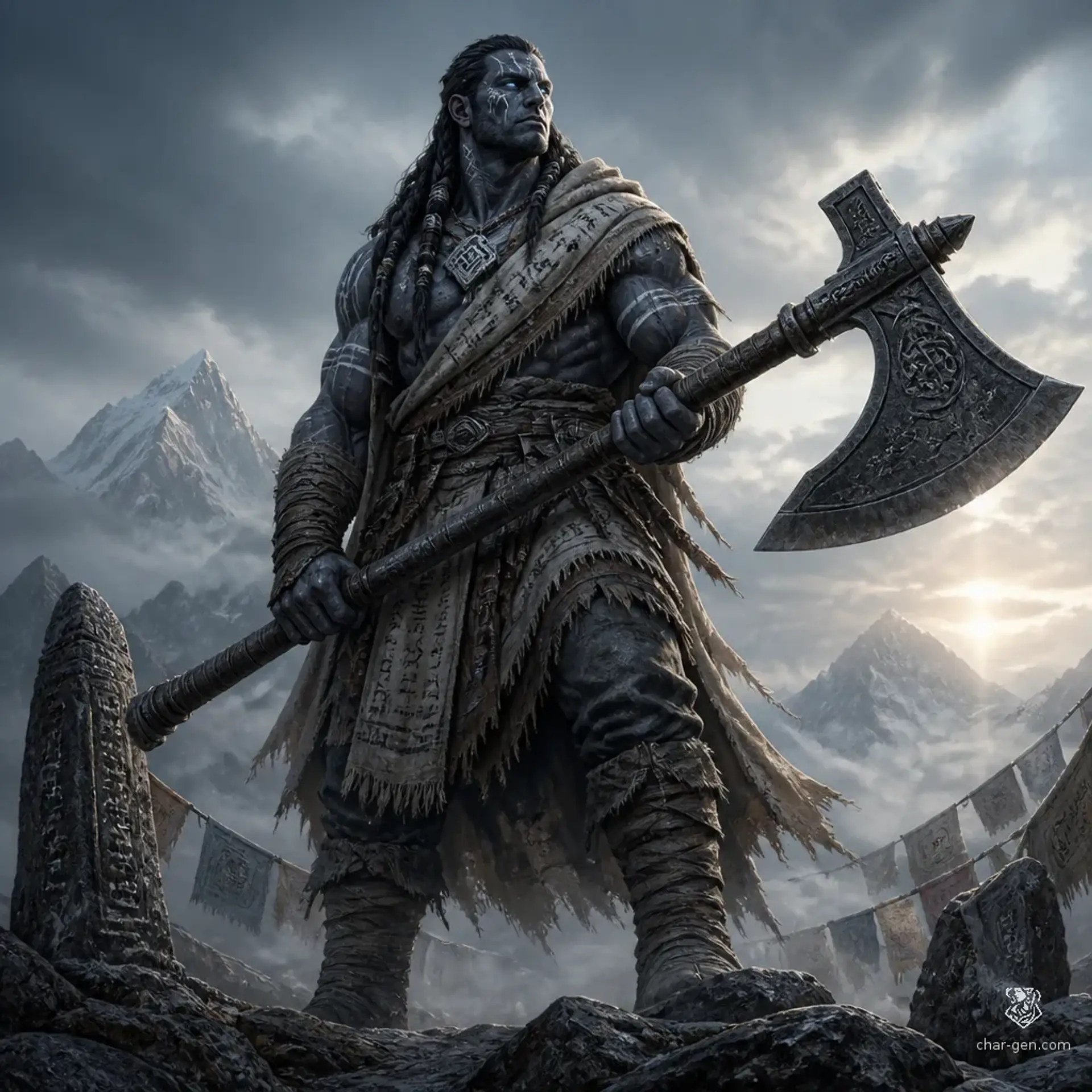 Laren Stoneoath - AI-generated fantasy Character