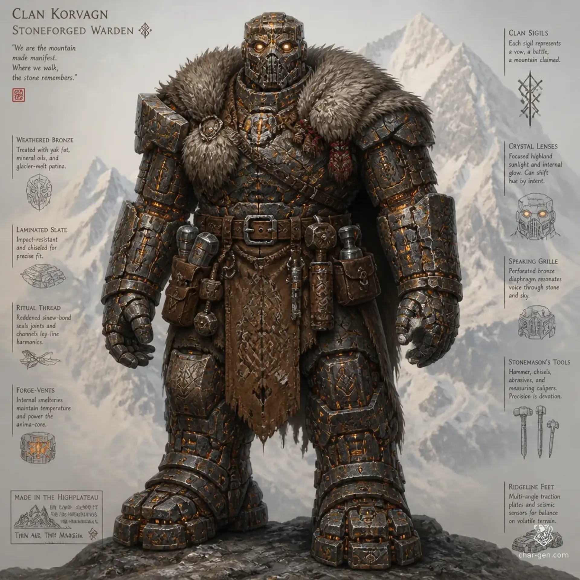 Cairnforged - AI-generated fantasy Species