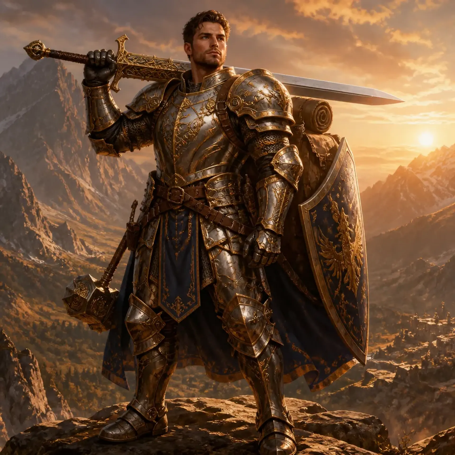 Sebastion - AI-generated fantasy Character