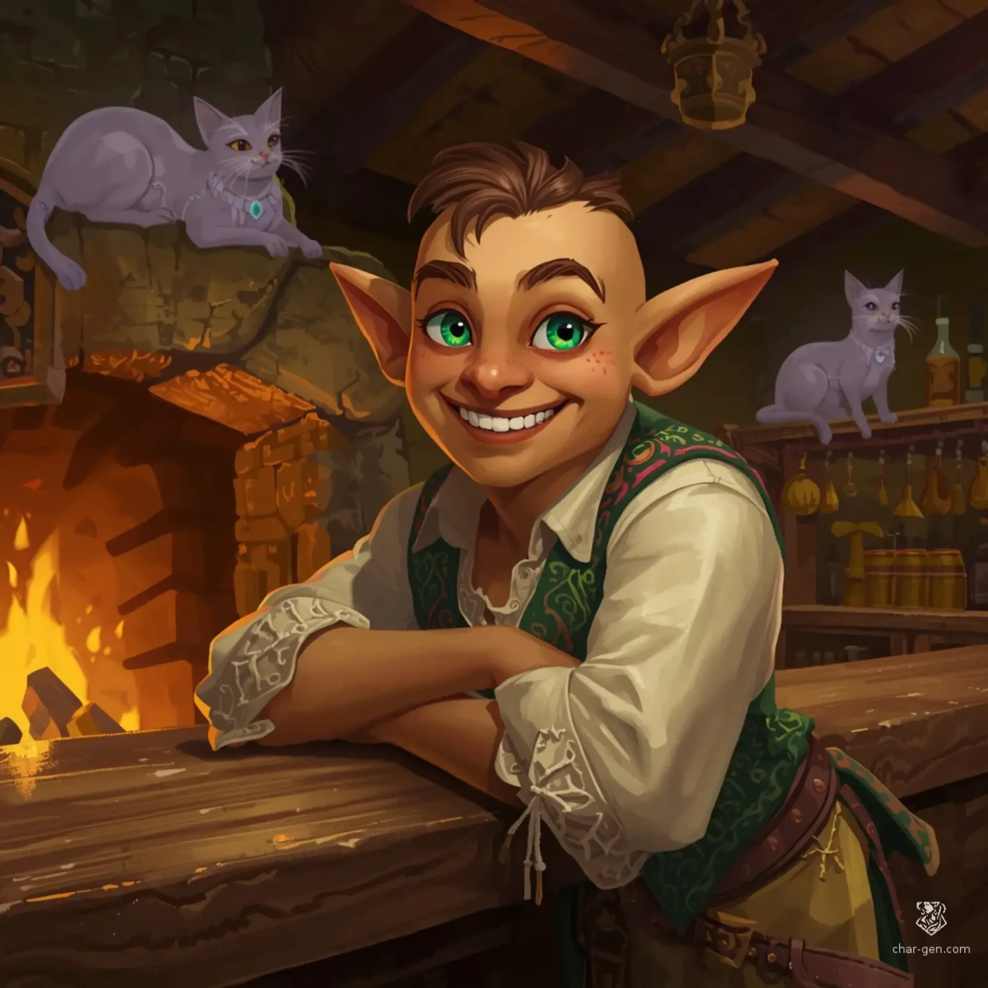 The Hearthstone Inn - AI-generated fantasy Tavern