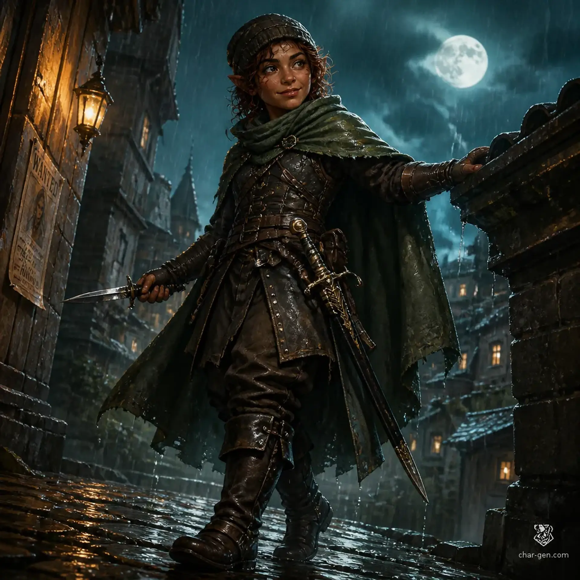 Pip Bramblelock - AI-generated fantasy Character