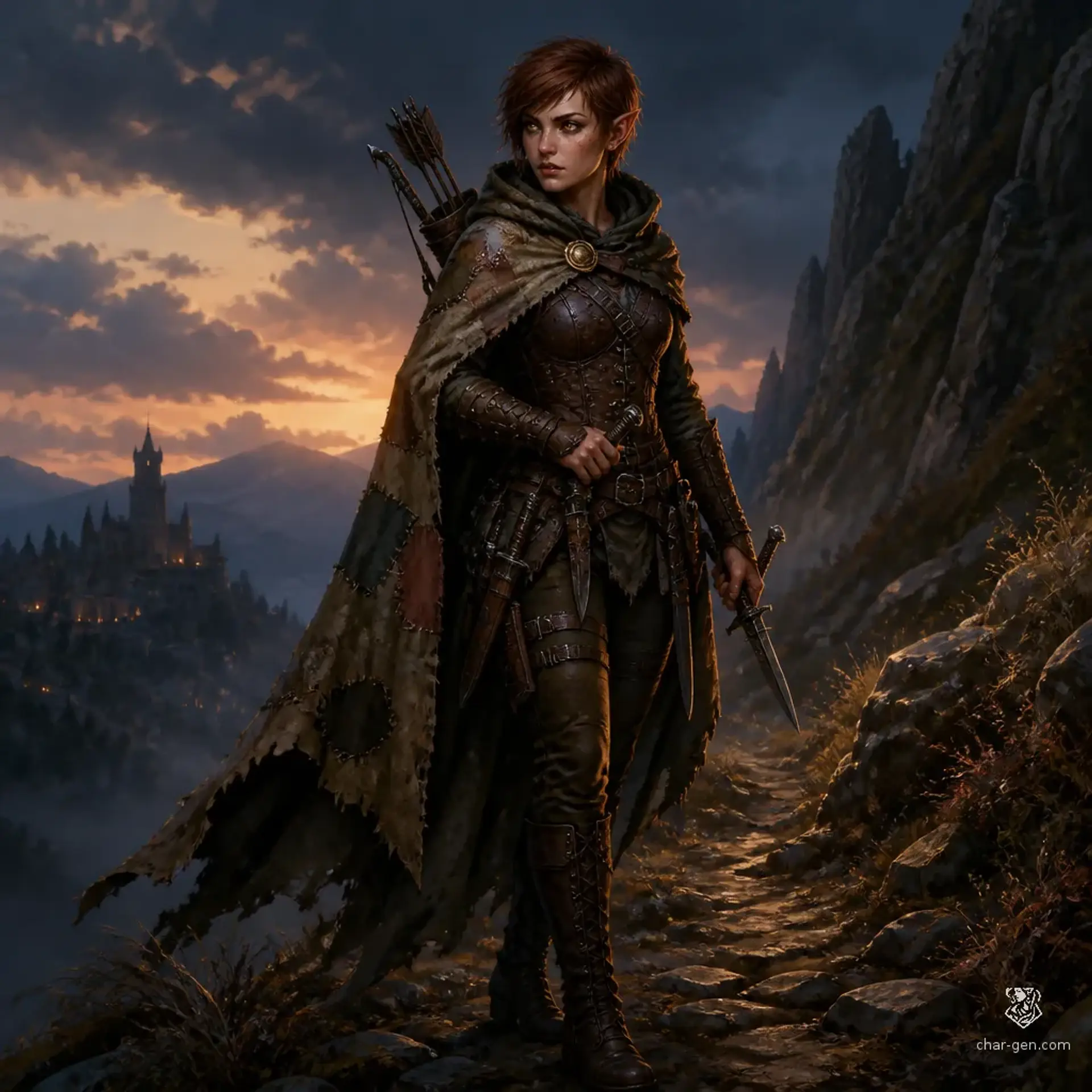 Sashira Teshen - AI-generated fantasy Character