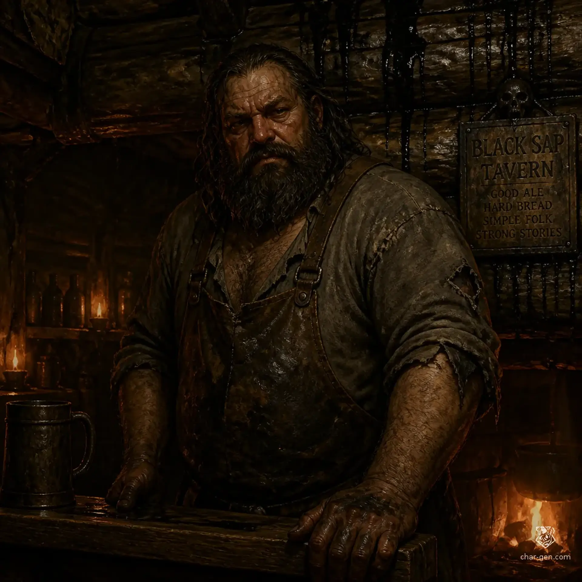 The Sapping Heart - AI-generated fantasy Tavern