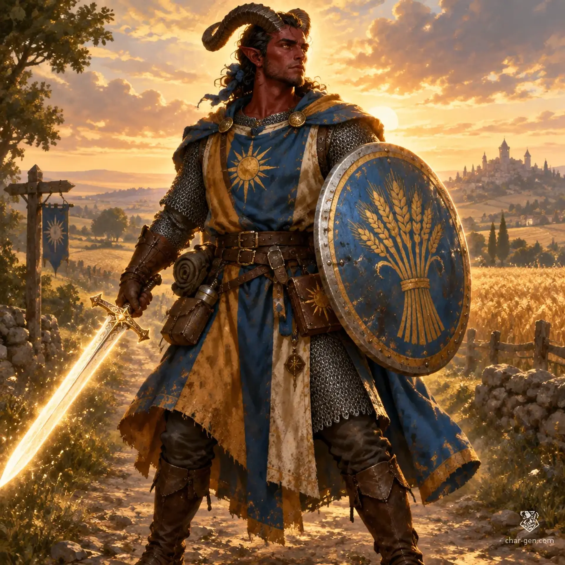Jadren Khosar - AI-generated fantasy Character
