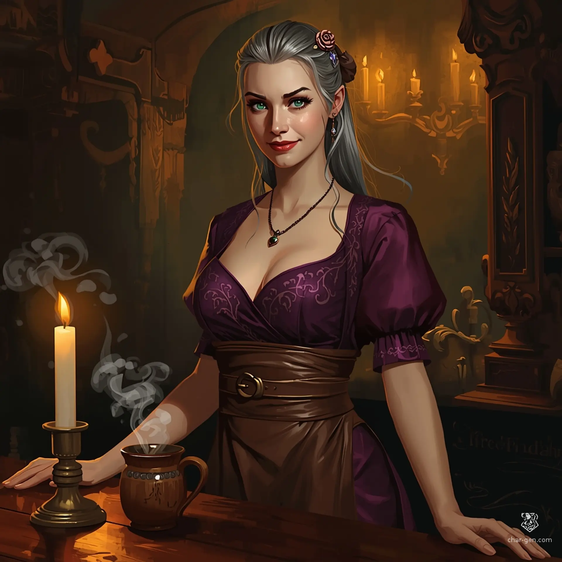 The Resonant Hearth - AI-generated fantasy Tavern