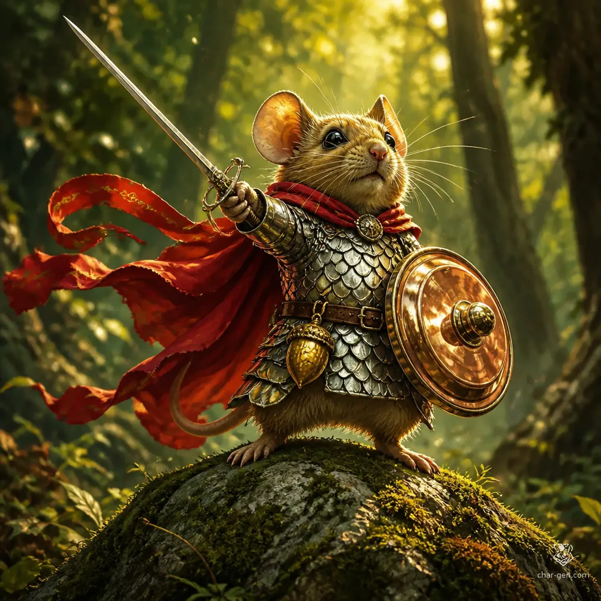Pip Swift-Blade Thistlethorp - AI-generated fantasy Character