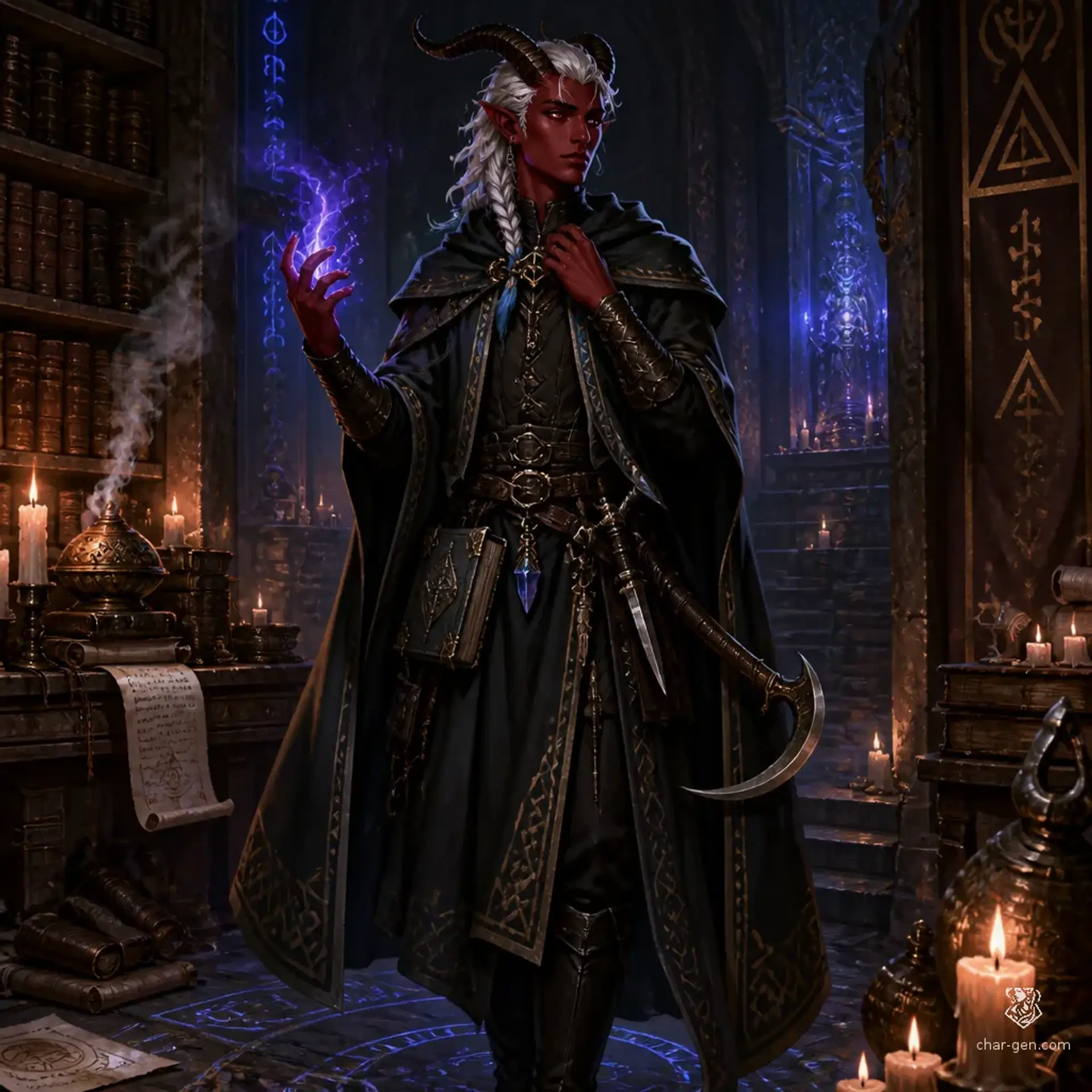 Vaneil Shaderunner - AI-generated fantasy Character