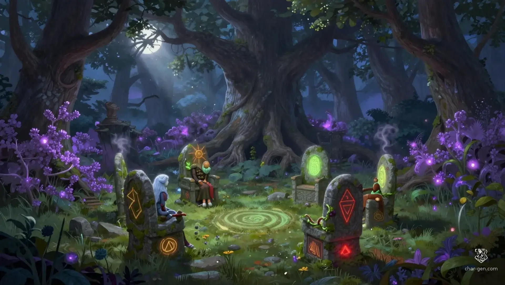 The Banquet of Seasons - AI-generated fantasy Puzzle