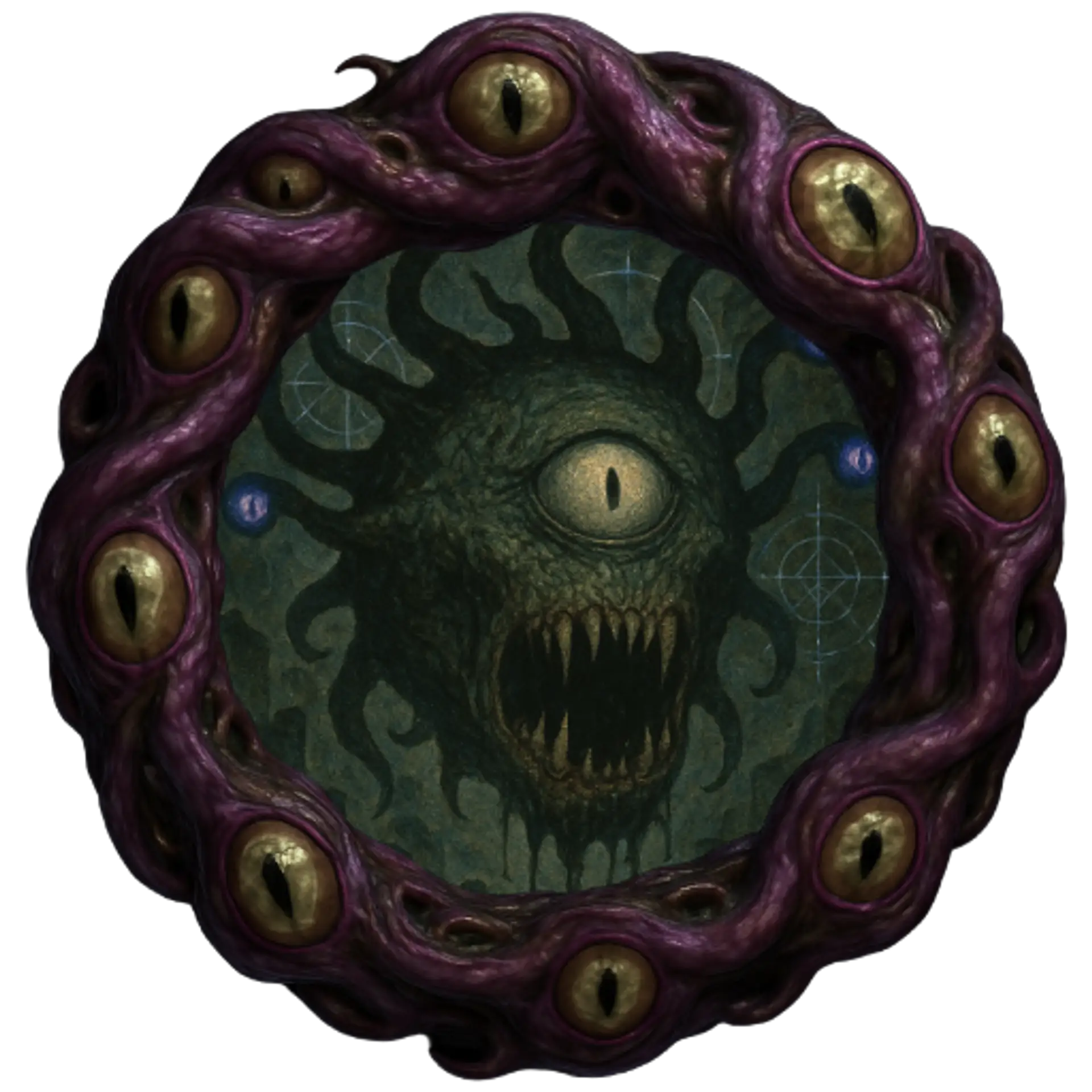 Sample Token of a Beholder Generated with CharGen's Free Token Generator.