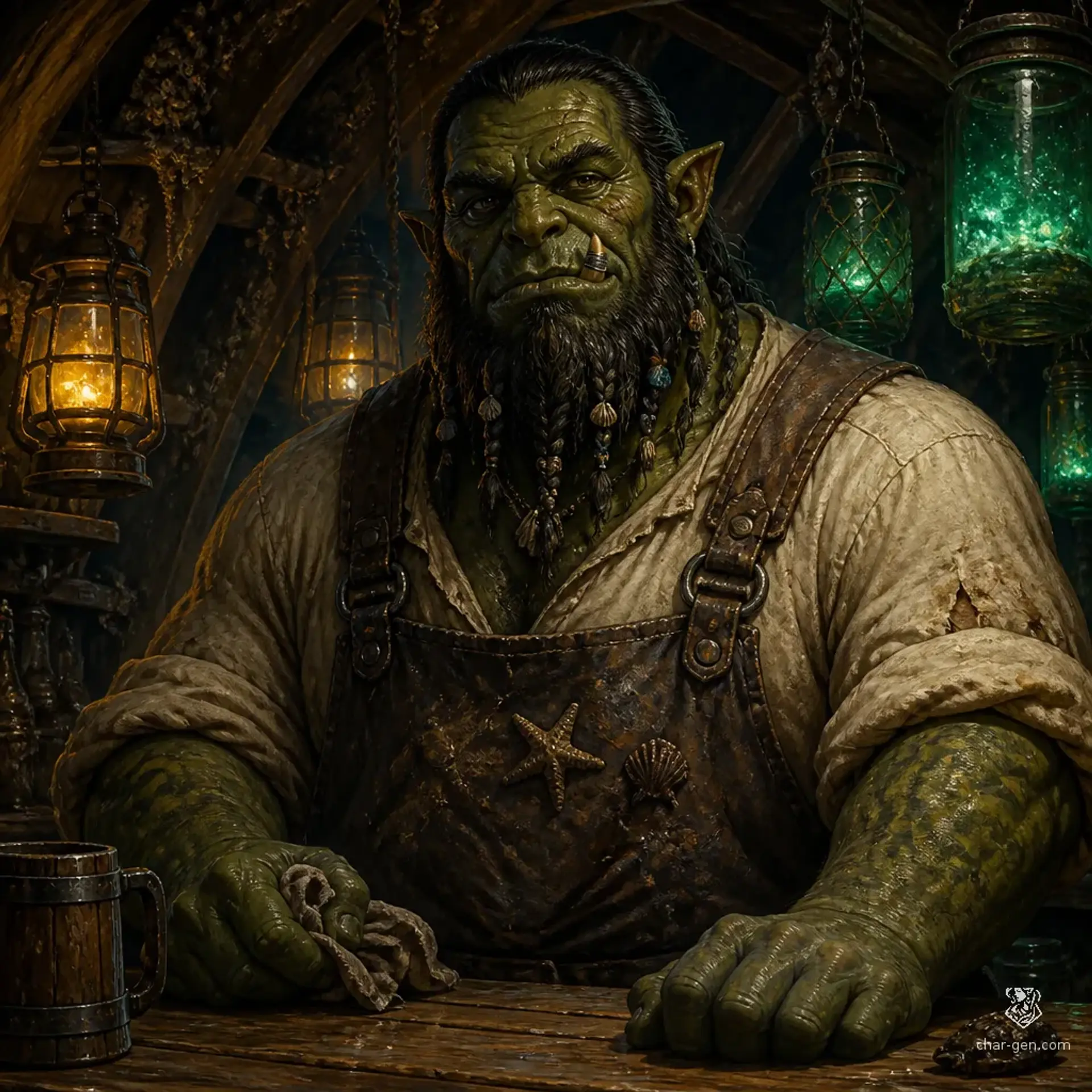 The Barnacle’s Gullet - AI-generated fantasy Tavern