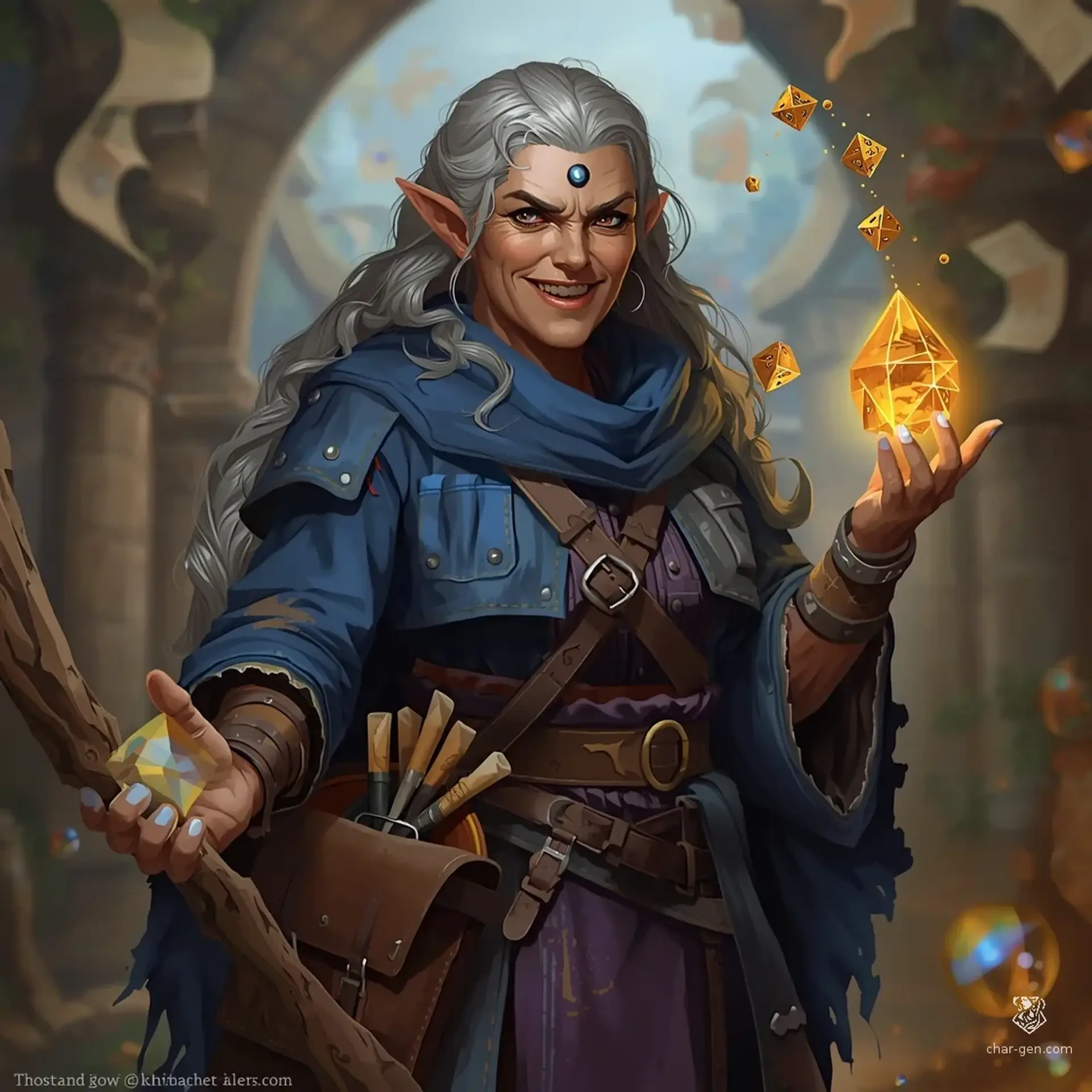 Maria a sábia - AI-generated fantasy Character