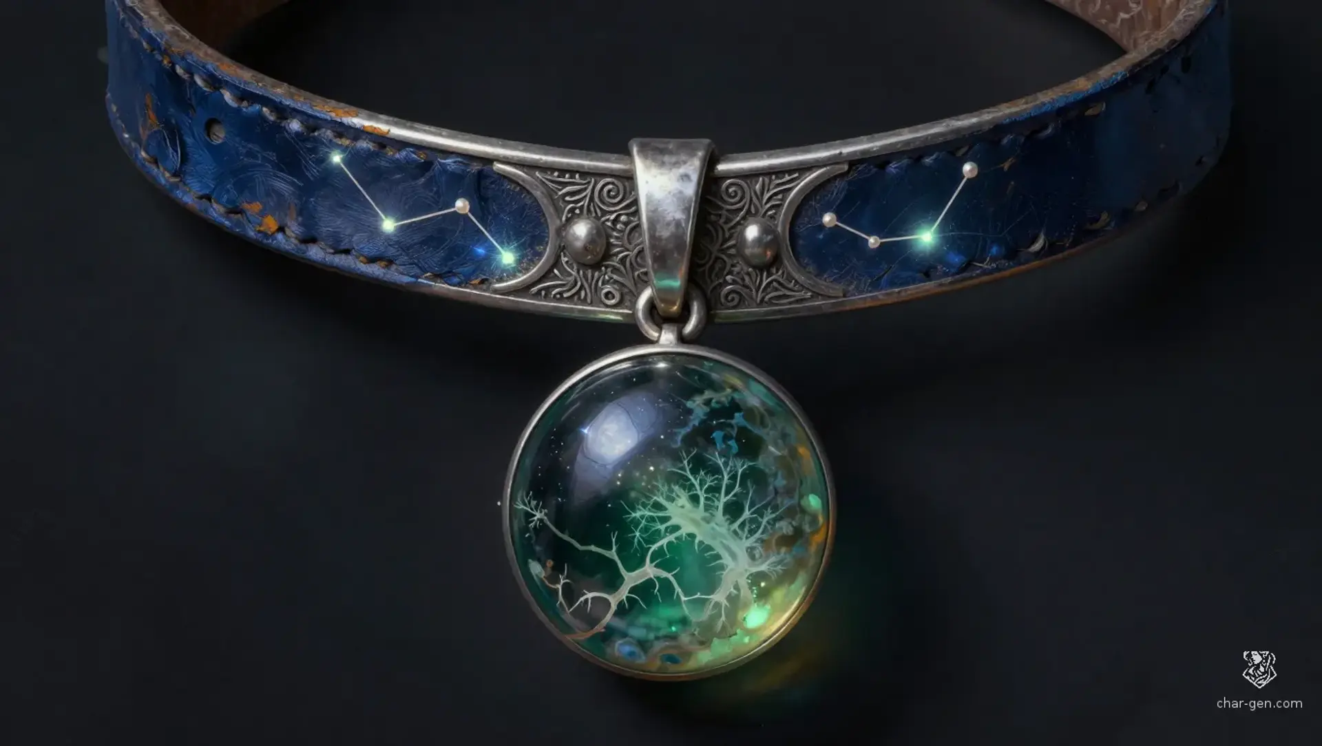Collar of the Homeward Constellations - AI-generated fantasy Magic Item