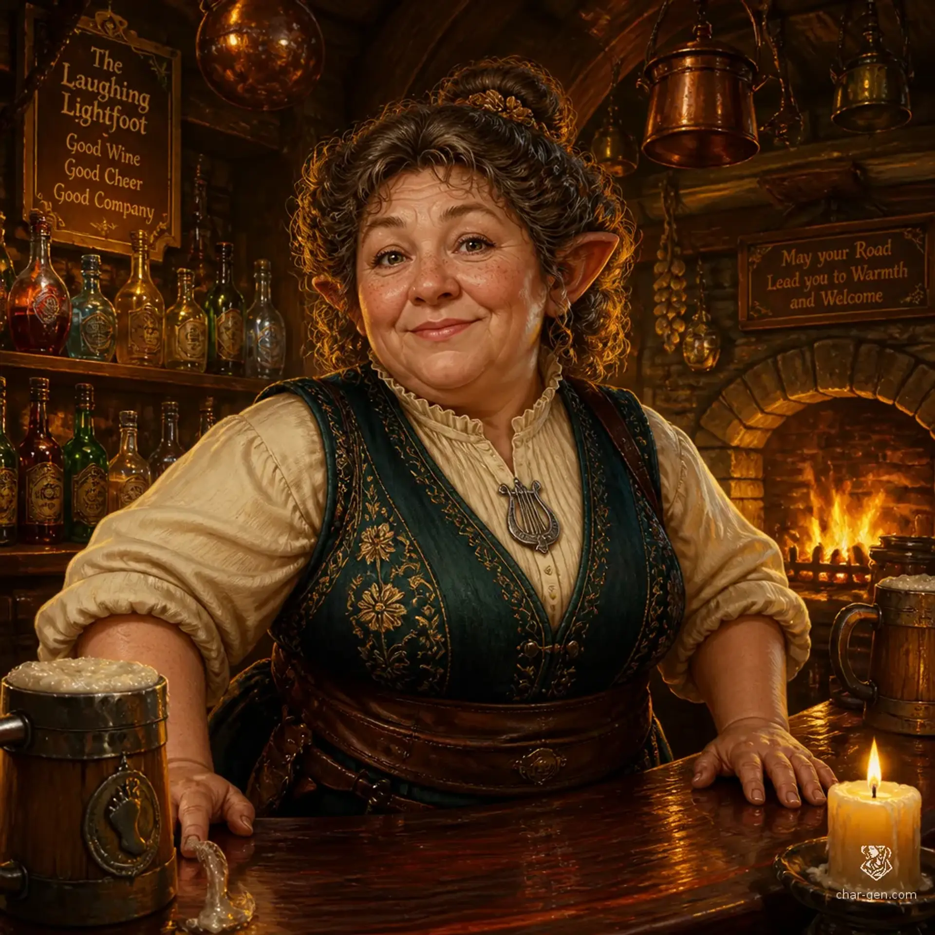 The Velvet Hearth - AI-generated fantasy Tavern