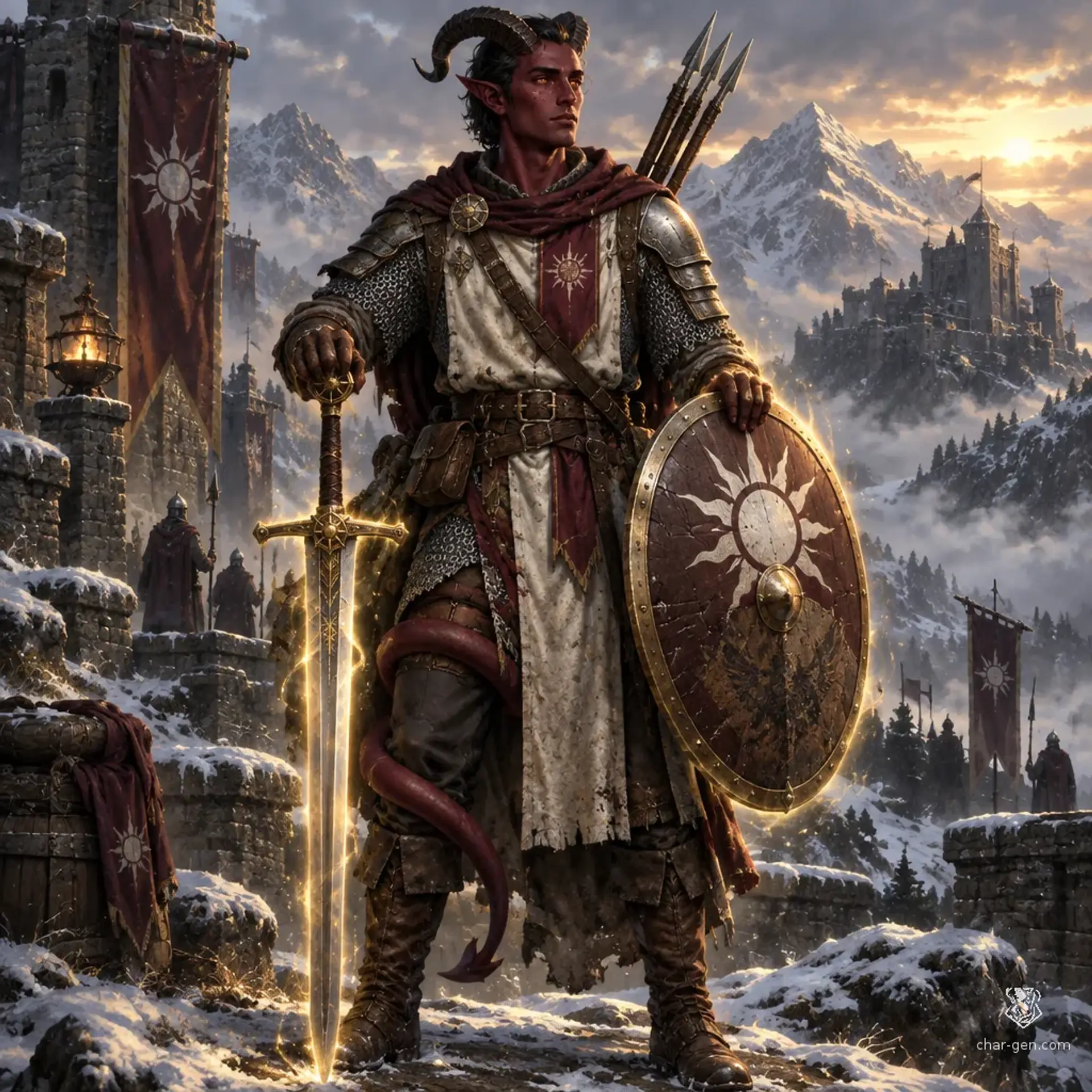 Vargan Keresz - AI-generated fantasy Character