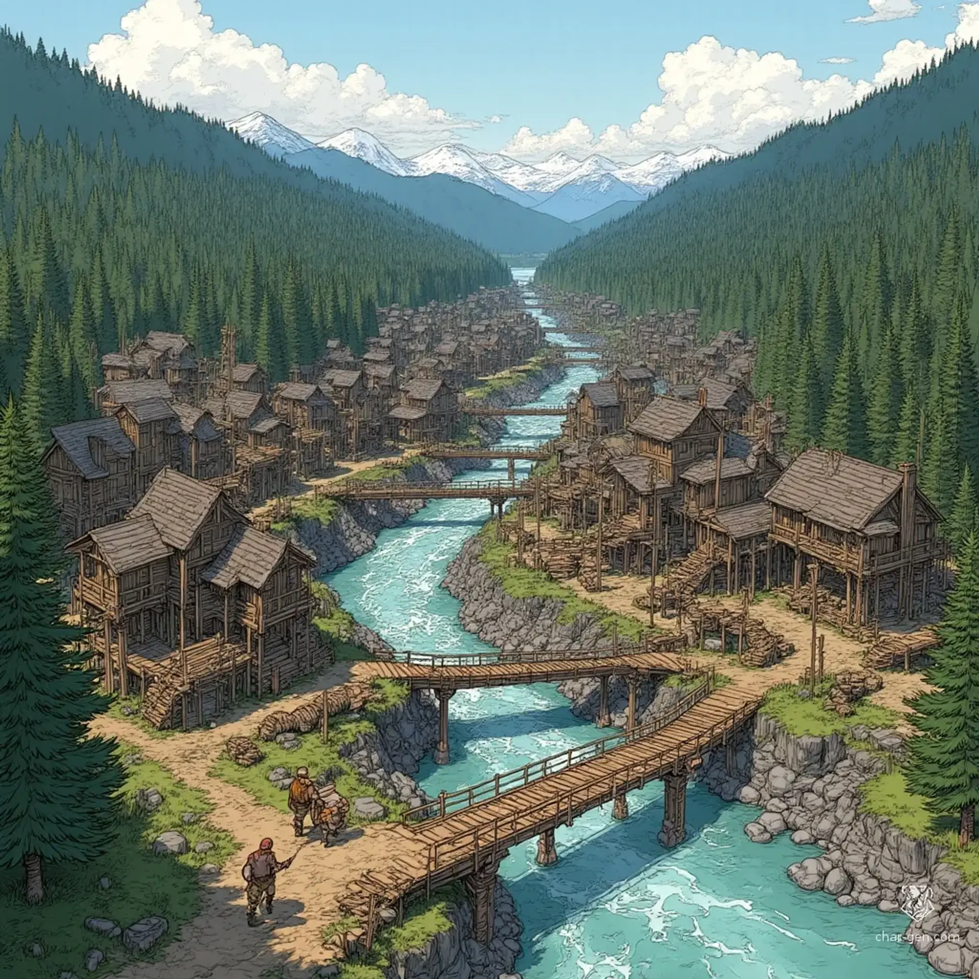 Elder Root - AI-generated fantasy Settlement