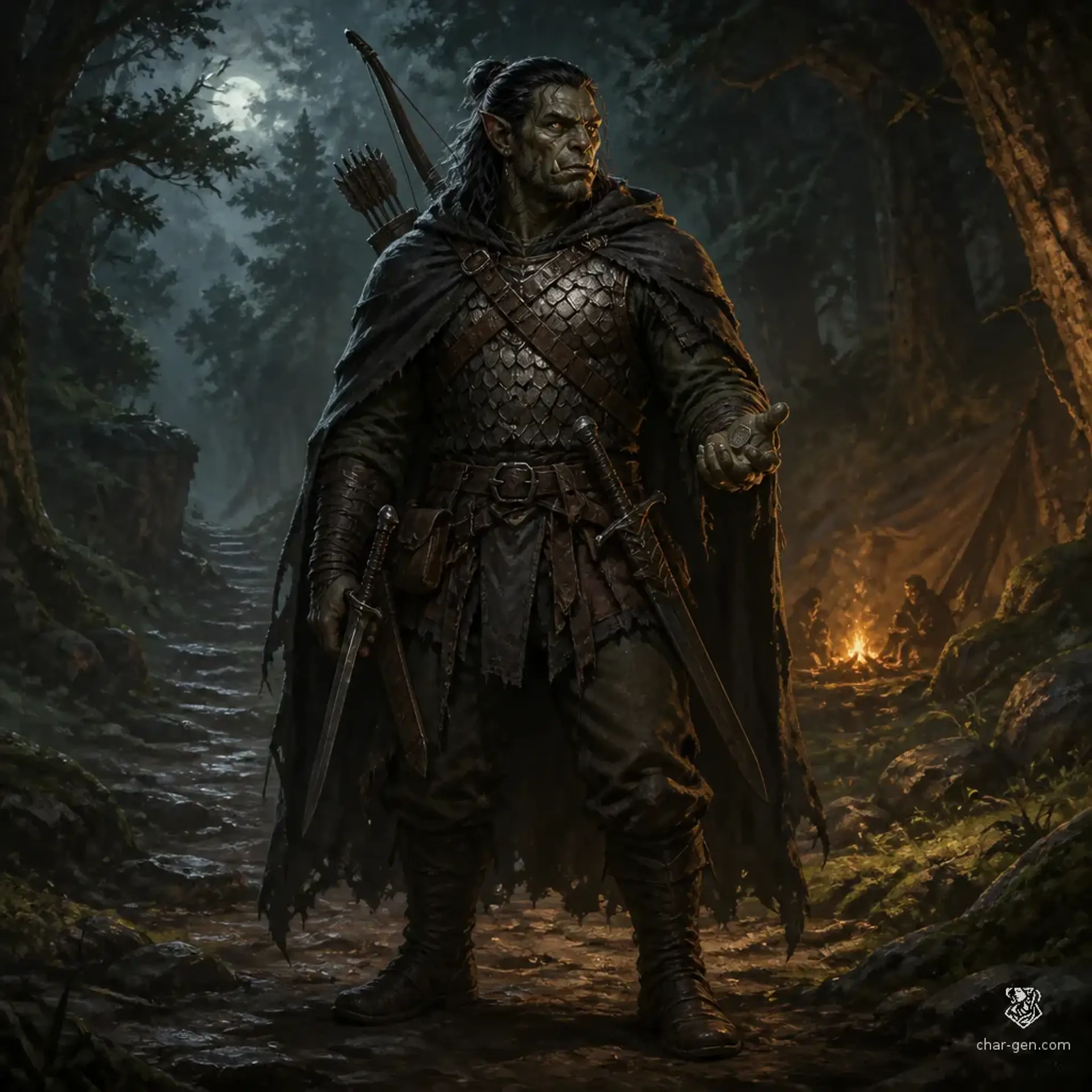 Stravos - AI-generated fantasy Character