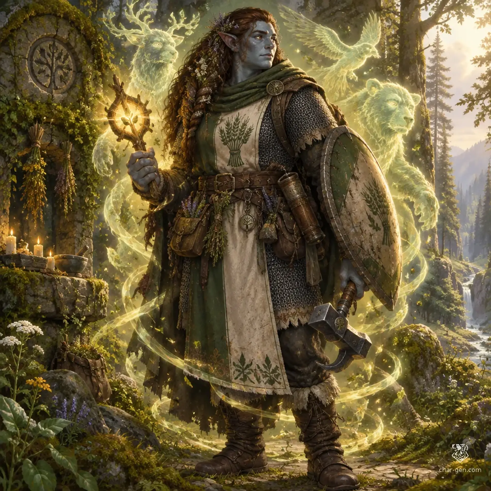 Gethin Bramblewake - AI-generated fantasy Character