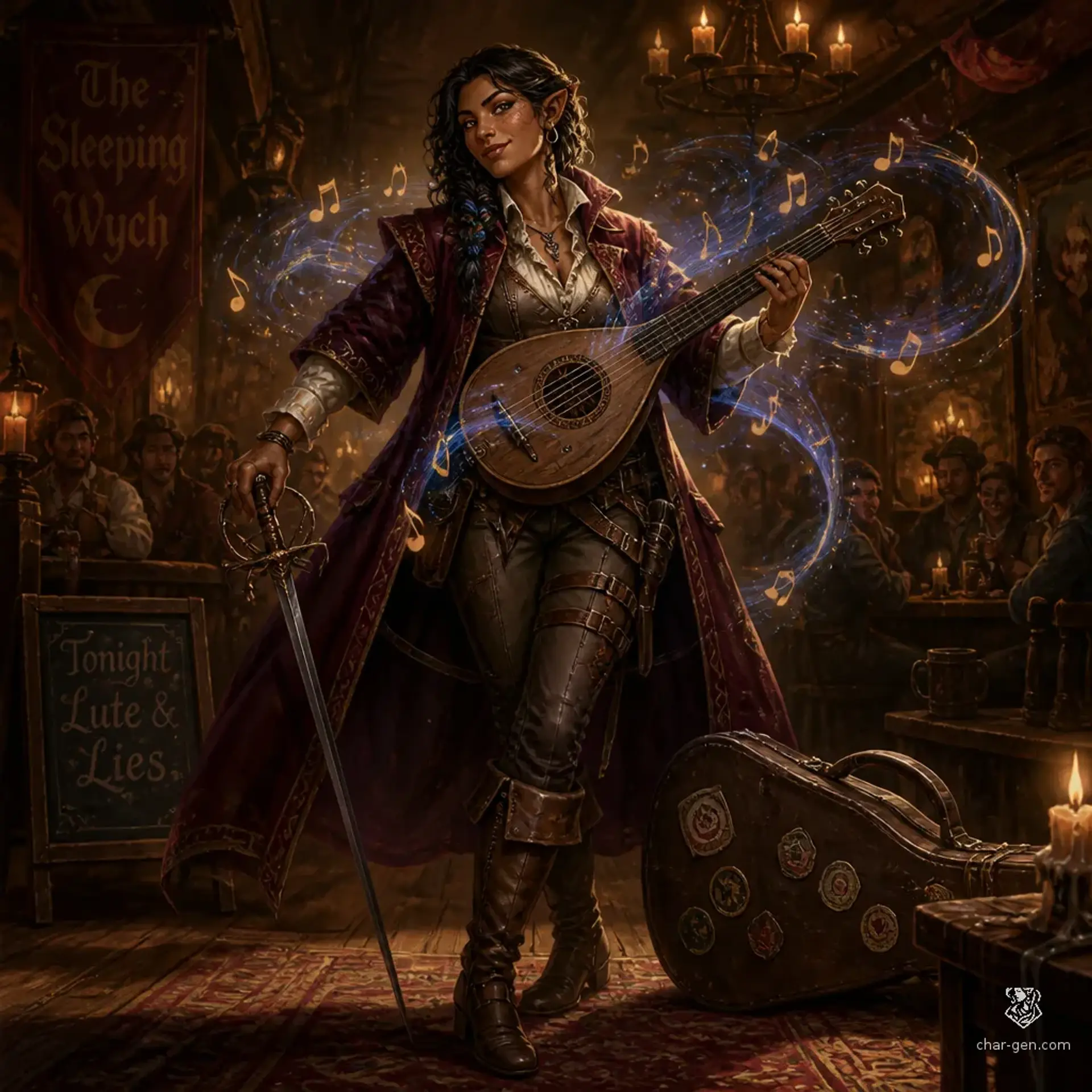 Sivra Snezha - AI-generated fantasy Character