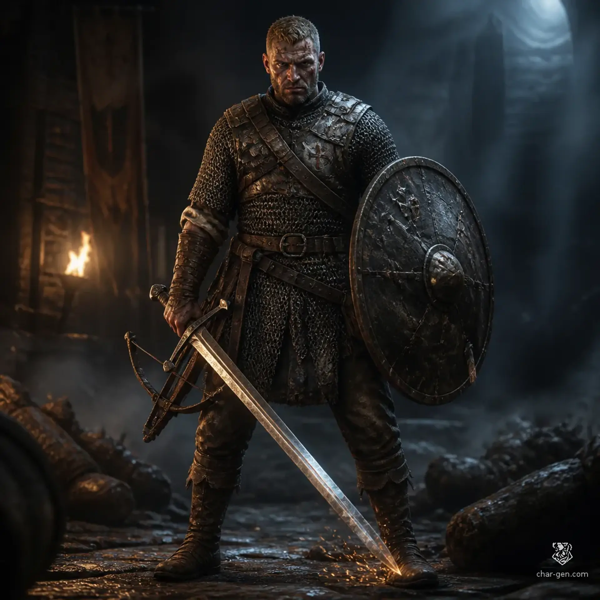 Miklos Kato - AI-generated fantasy Character