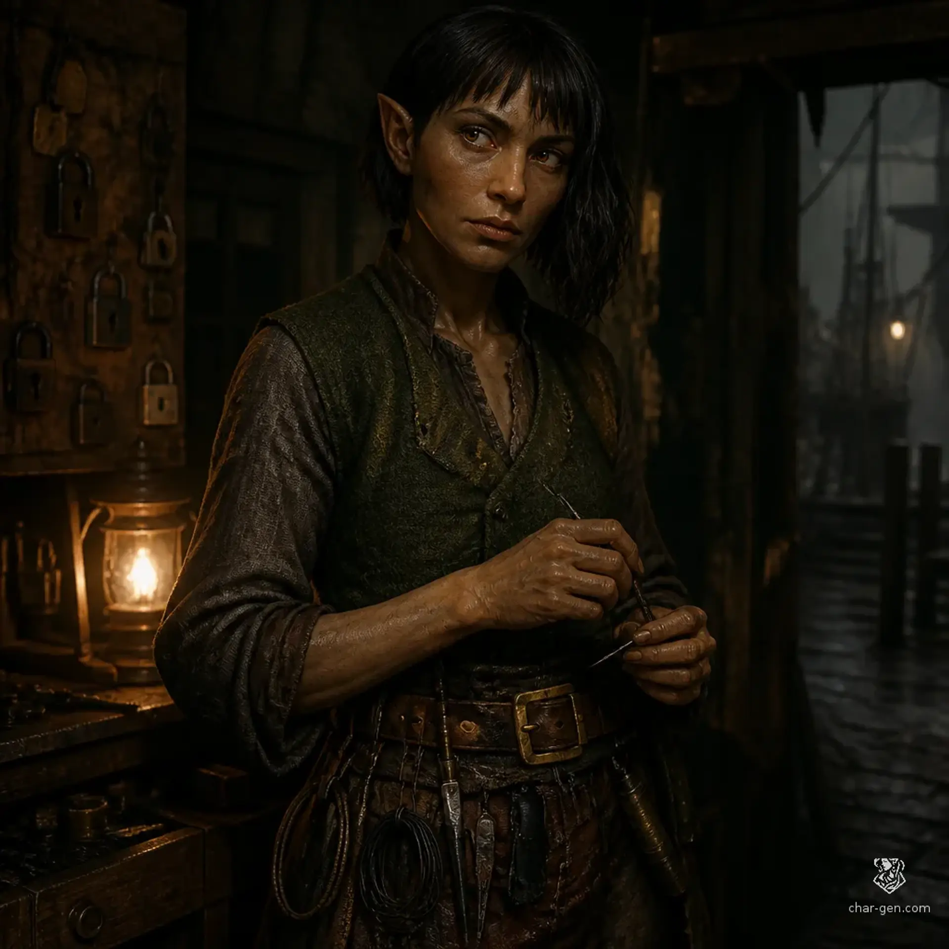 Nera Varko - AI-generated fantasy NPC