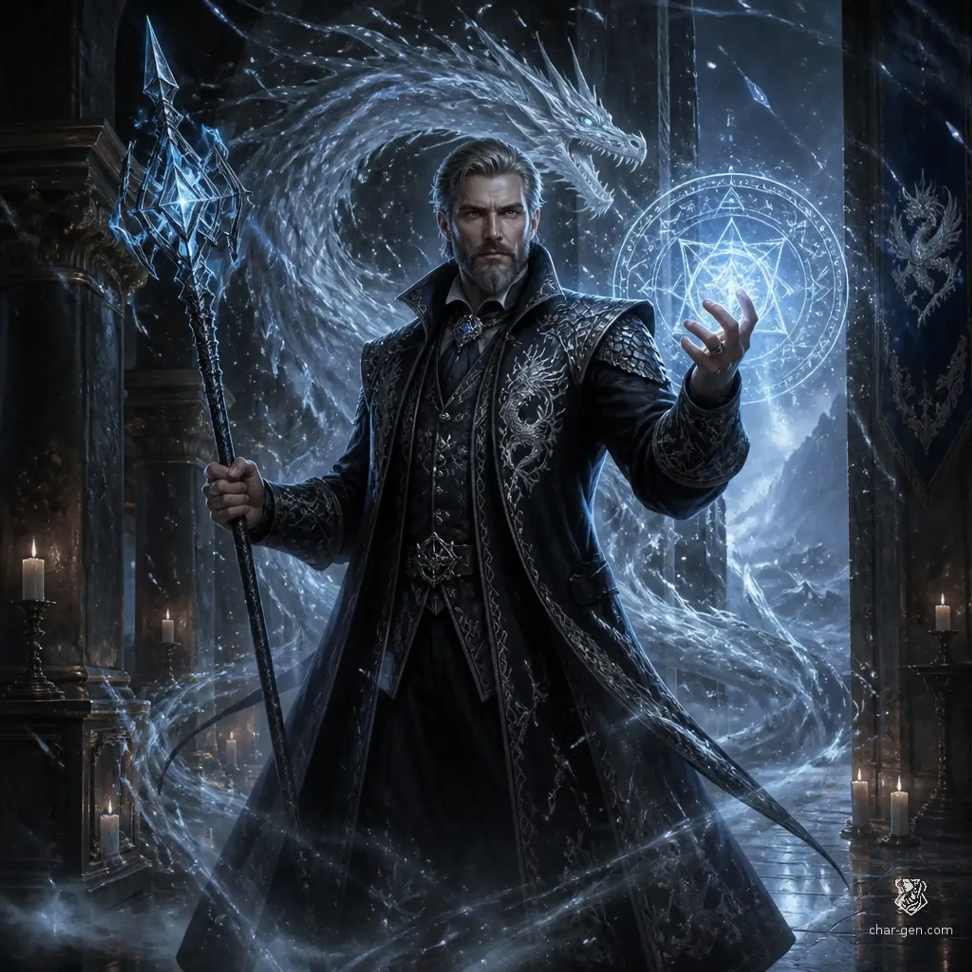 Svetozar Sthenis - AI-generated fantasy Character